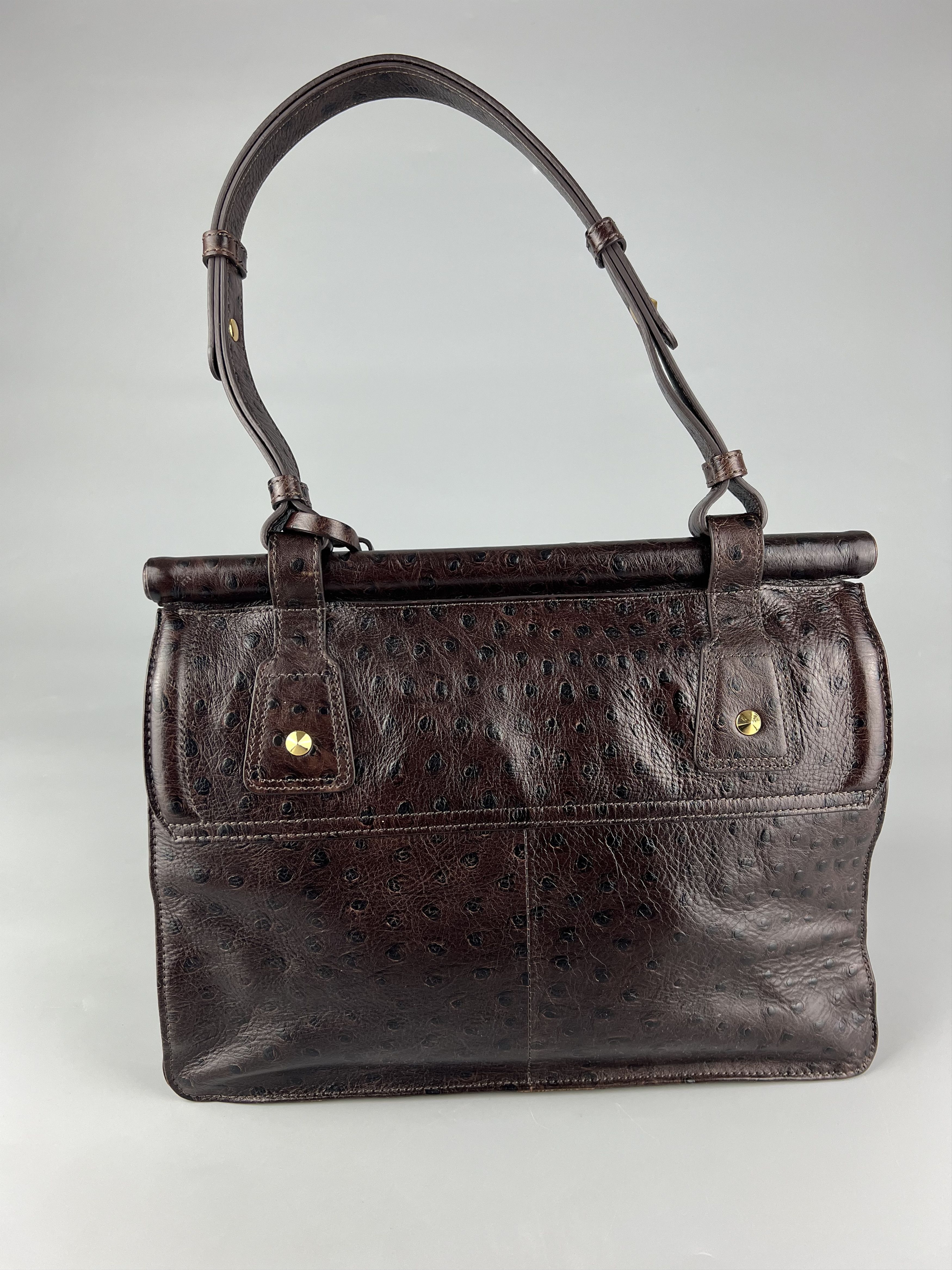 Jasper Conran × Leather Jasper Conran Brown Leather Shoulder Bag Size ONE SIZE - 3 Thumbnail