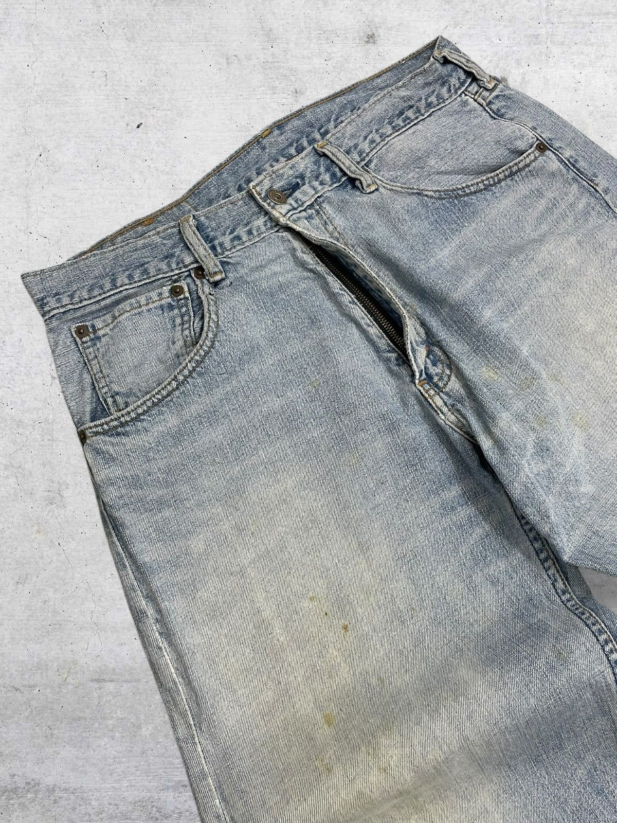 Levi's Vintage Clothing VINTAGE 503 LEVIS USA DESIGNER 90S OLD STAIN DISTRESS DENIM Size US 32 / EU 48 - 8 Thumbnail
