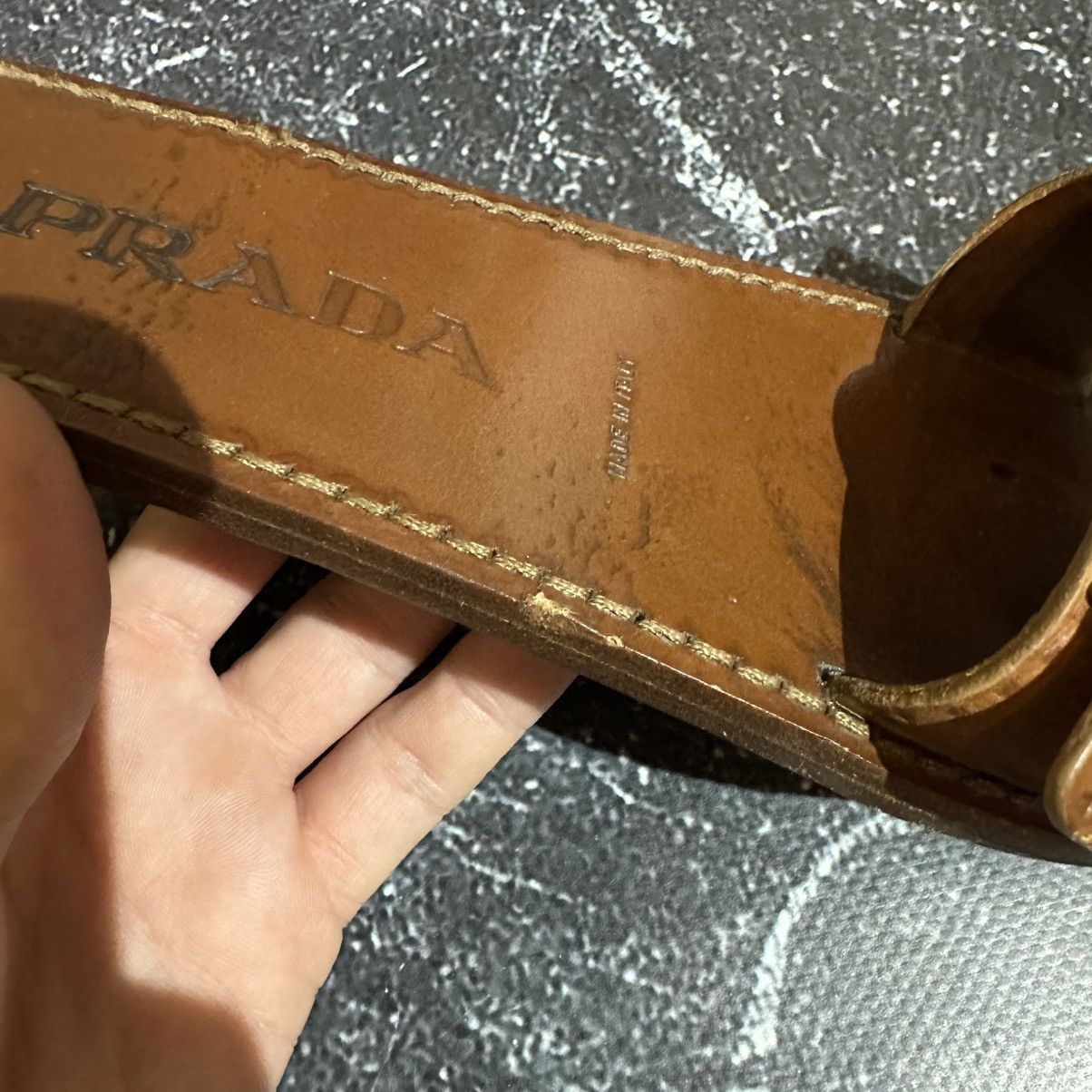 Prada VINTAGE PRADA - Women’s Leather Sandals Size 36 Size US 6 / IT 36 - 14 Thumbnail