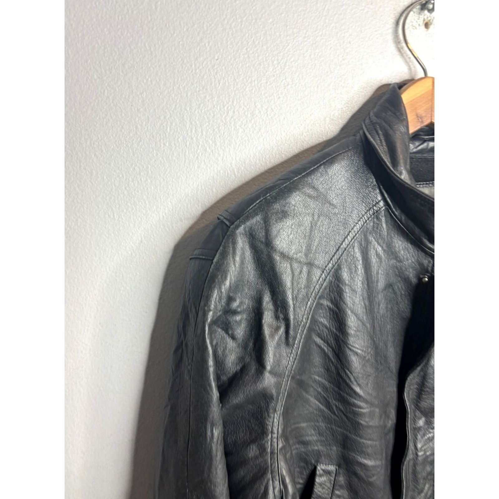 Vintage Wilsons Leather Pelle Studio Mens Leather Jacket M Black Thinsulate Ultra 4036 Size US M / EU 48-50 / 2 - 2 Thumbnail