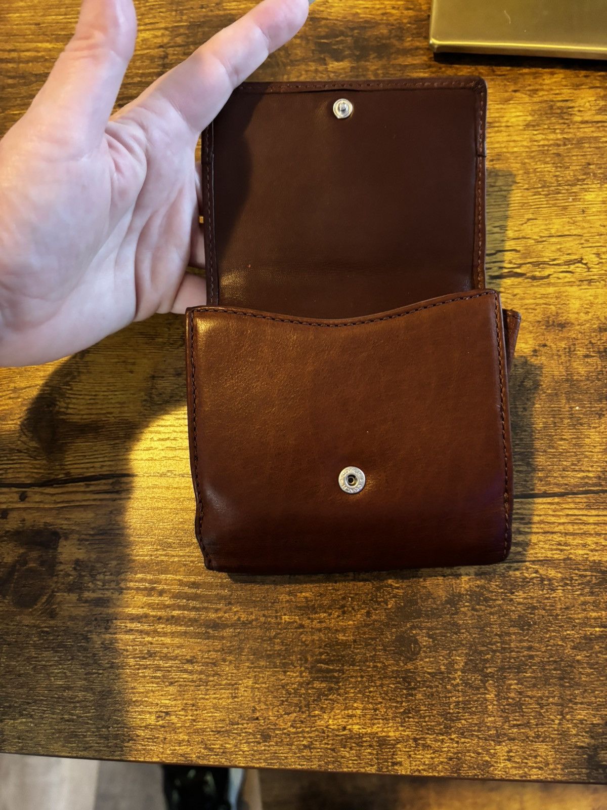 Coach Coach Y2K Brown Leather Trifold Wallet Size ONE SIZE - 8 Thumbnail