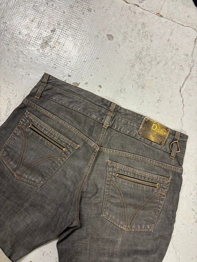 Dolce & Gabbana AW2003 Dolce & Gabbana Double Waisted Grey Denim Shorts Size US 33 - 7 Thumbnail