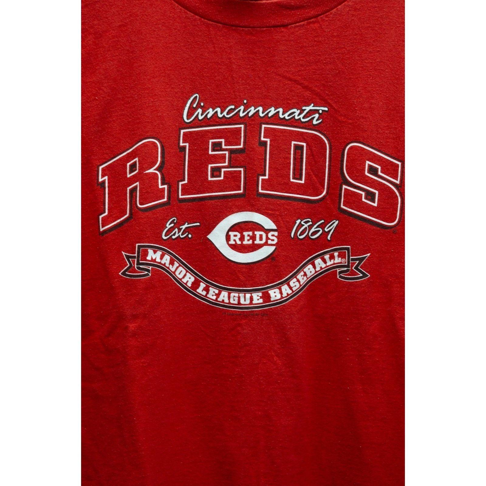 Gildan Cincinnati Reds MLB Baseball T-Shirt Red Men's Size Large Size US L / EU 52-54 / 3 - 3 Thumbnail