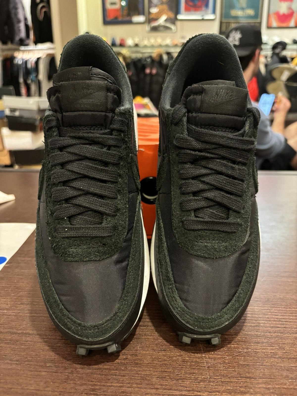 Nike × Sacai Nike LD Waffle Sacai Black Nylon Size US 5 / EU 37 - 3 Thumbnail