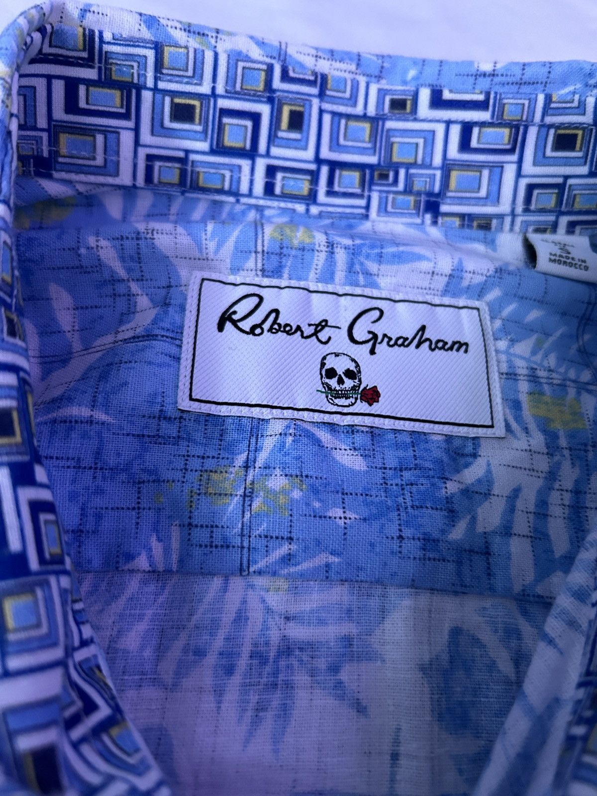 Robert Graham Robert Graham Linen Blend Short Sleeve Shirt Size US S / EU 44-46 / 1 - 7 Thumbnail