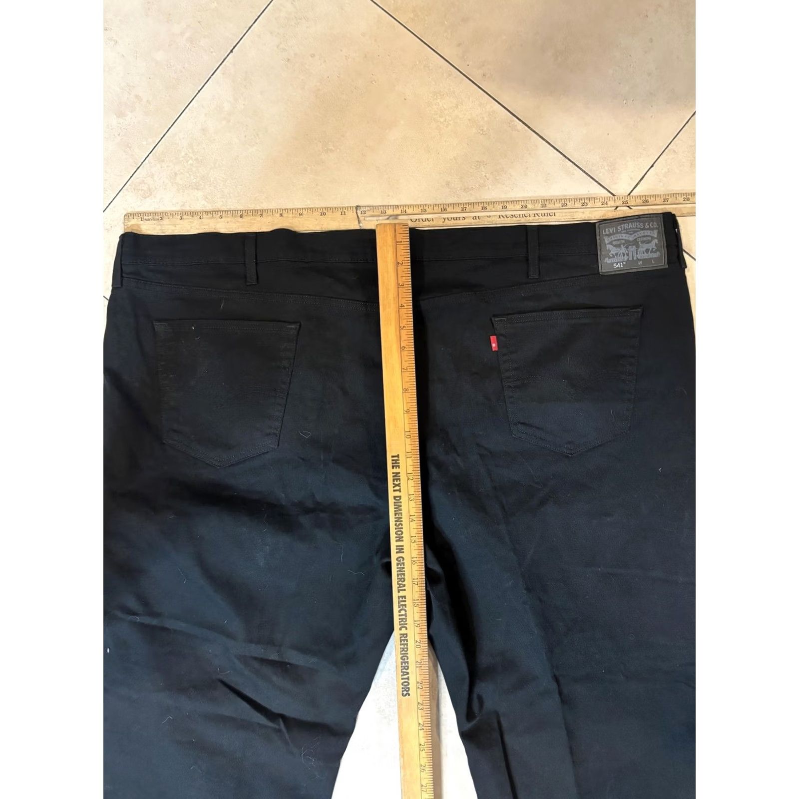 Levi's Levi's 541 Jeans Mens 58x30 Black High Rise Tapered Fit Big & Tall Denim Pants 5-Pocket Design Size US 42 / EU 58 - 6 Thumbnail