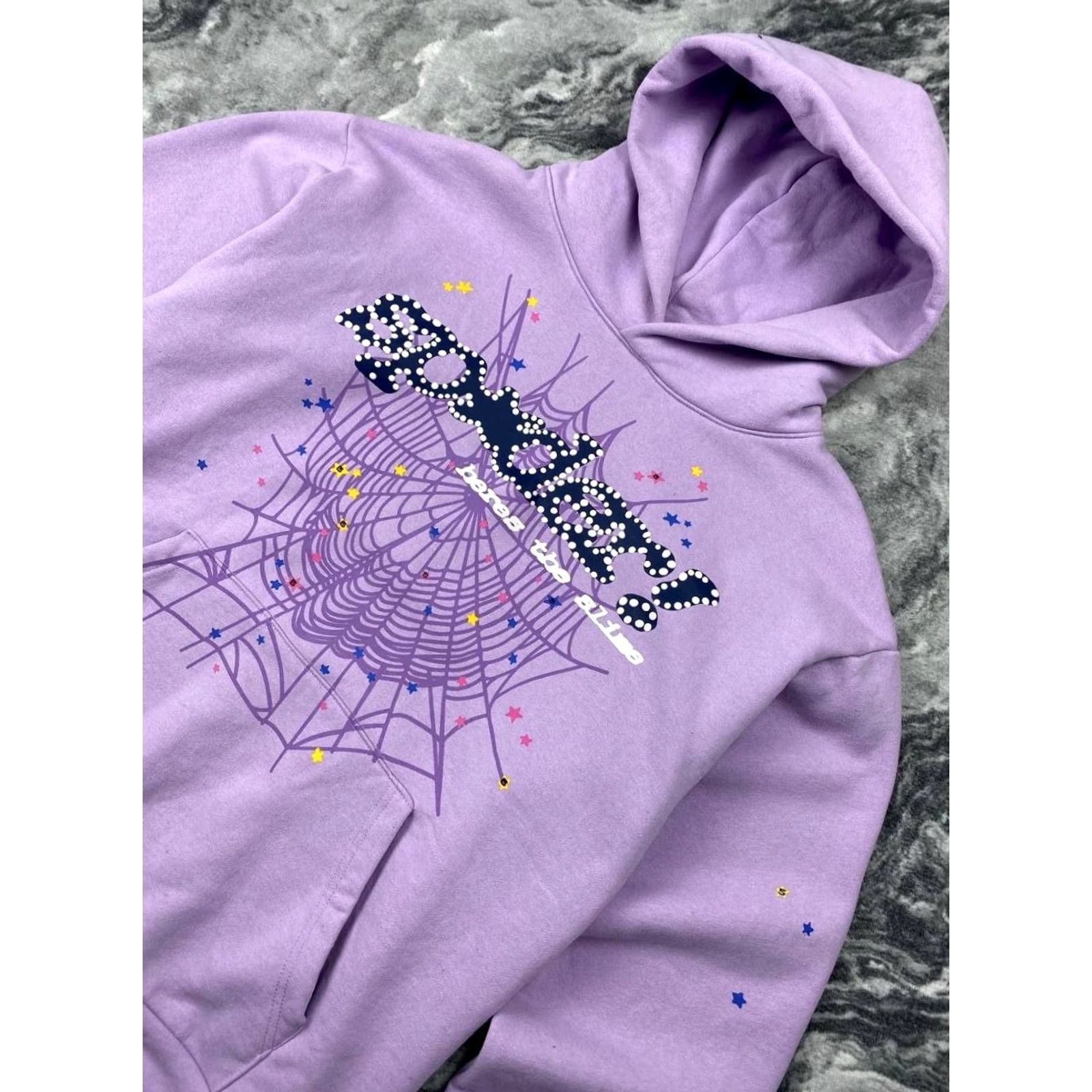 Sacai Sp5der Acai Hoodie Men XL Purple Size US XL / EU 56 / 4 - 2 Thumbnail
