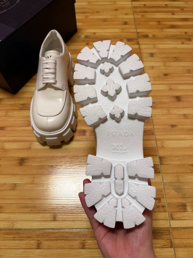 Prada prada 23 FW white platform shoes leather shoes 2504-Nextarr Size US 7.5 / EU 40-41 - 5 Thumbnail