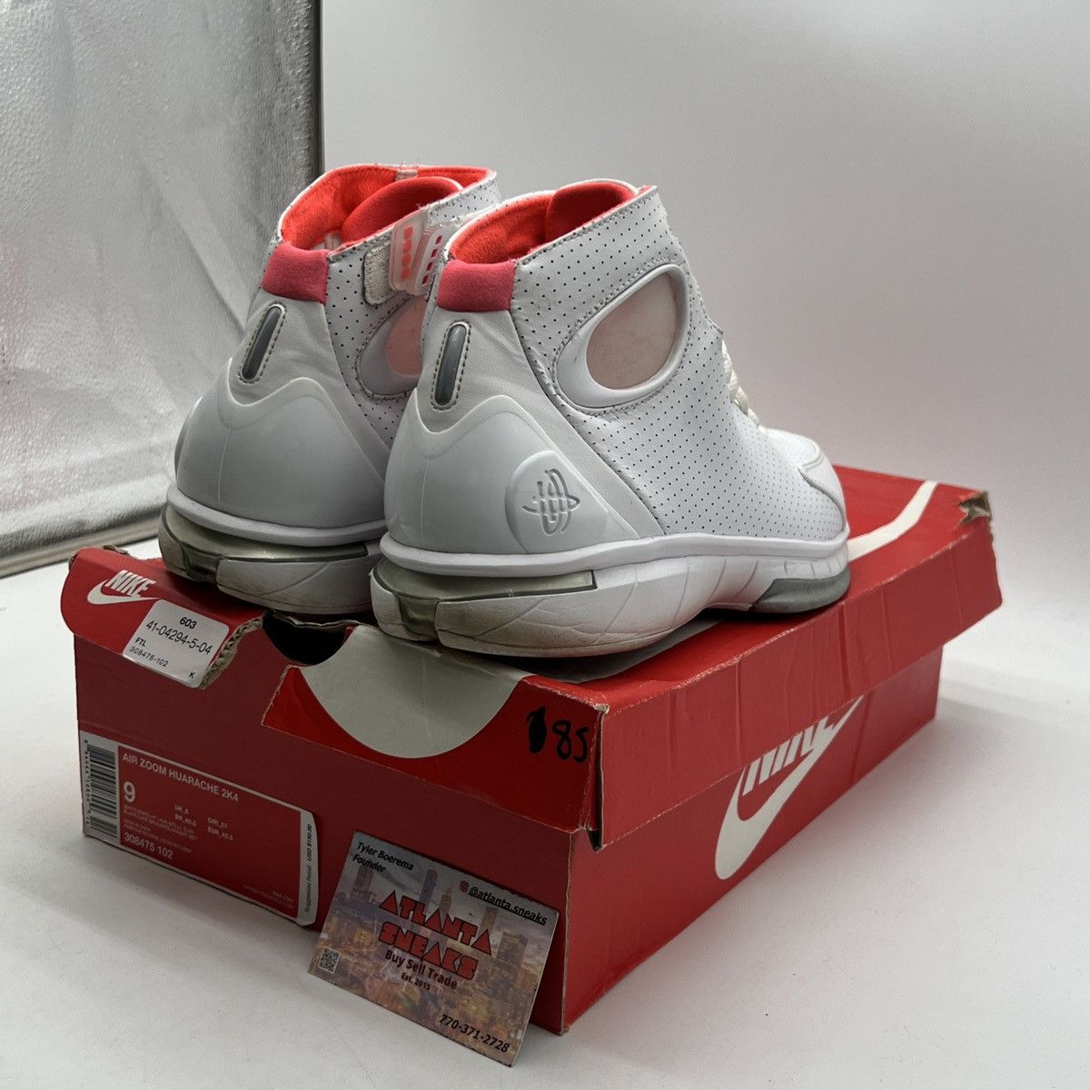 Nike Zoom huarache 2k4 white hot lava Size US 9 / EU 42 - 5 Thumbnail