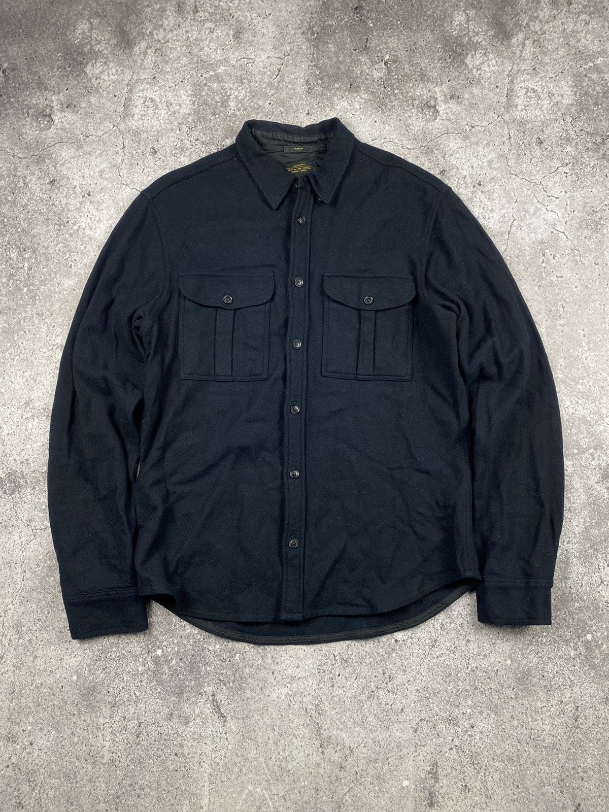 Allsaints ALLSAINTS Wool Brown Casual Overshirt Jacket - M Size US M / EU 48-50 / 2 - 1 Thumbnail