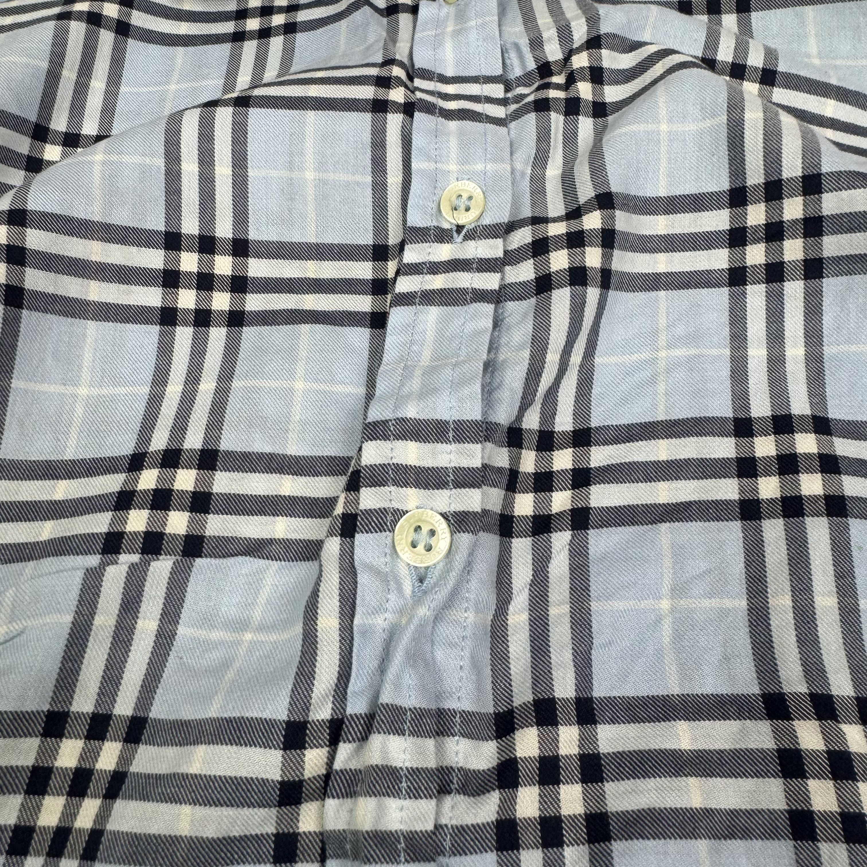 Burberry Burberry London Women's blue Cotton Long Sleeve Shirt Size S / US 4 / IT 40 - 5 Thumbnail