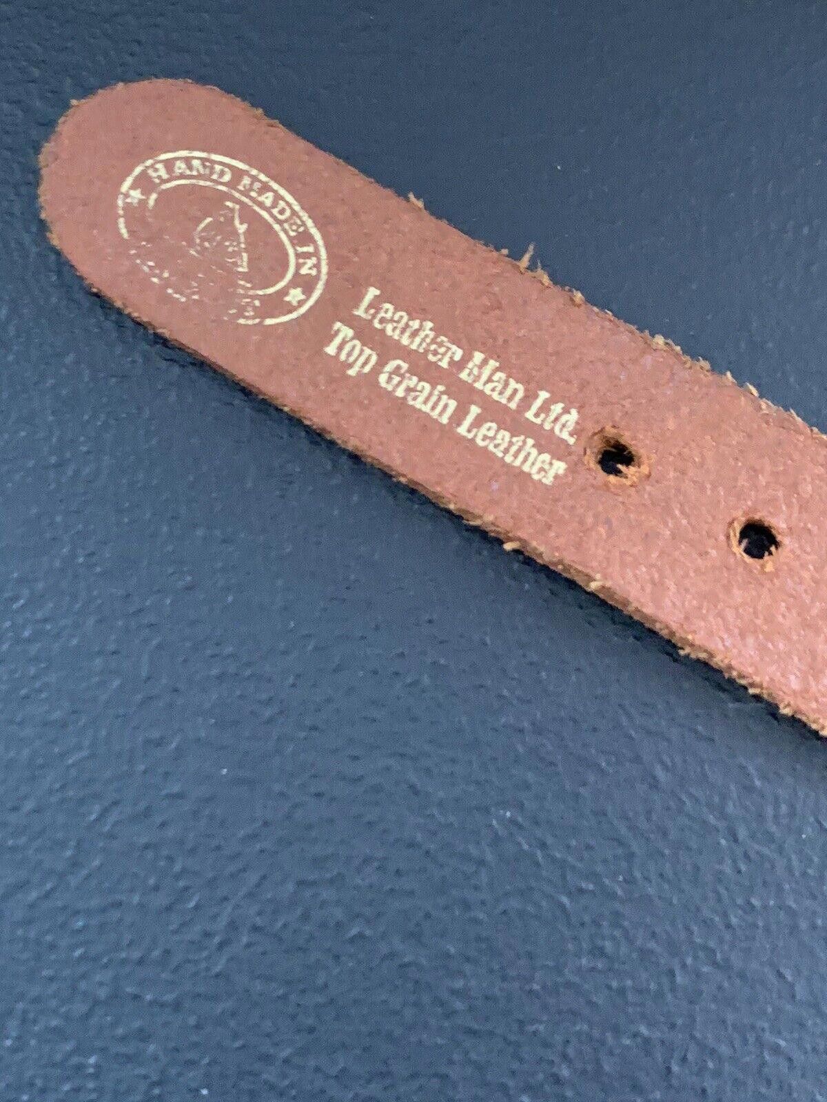 Other Vtg Leather Man Cape Cod Solid Brass Buckle Woven Belt Sz 34 Size ONE SIZE - 4 Thumbnail