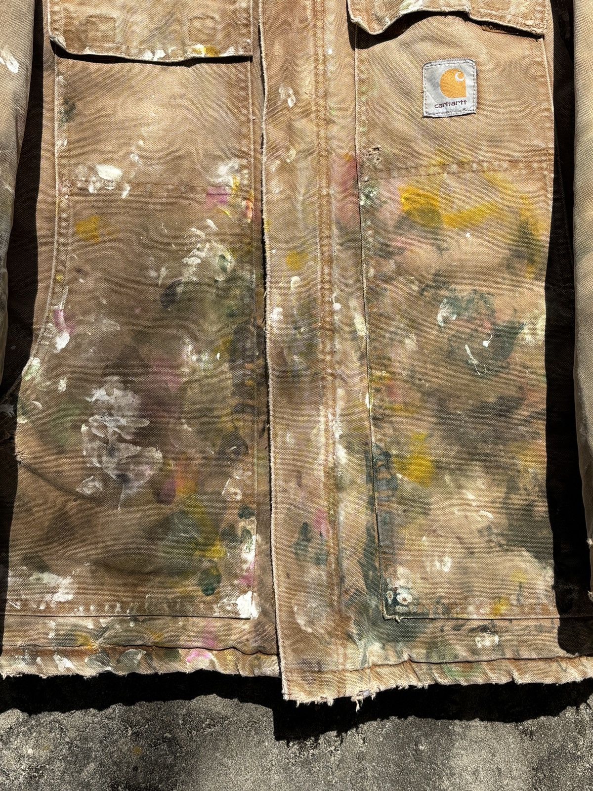 Carhartt Vintage carhartt c26 distressed painted jacket Size US L / EU 52-54 / 3 - 3 Thumbnail