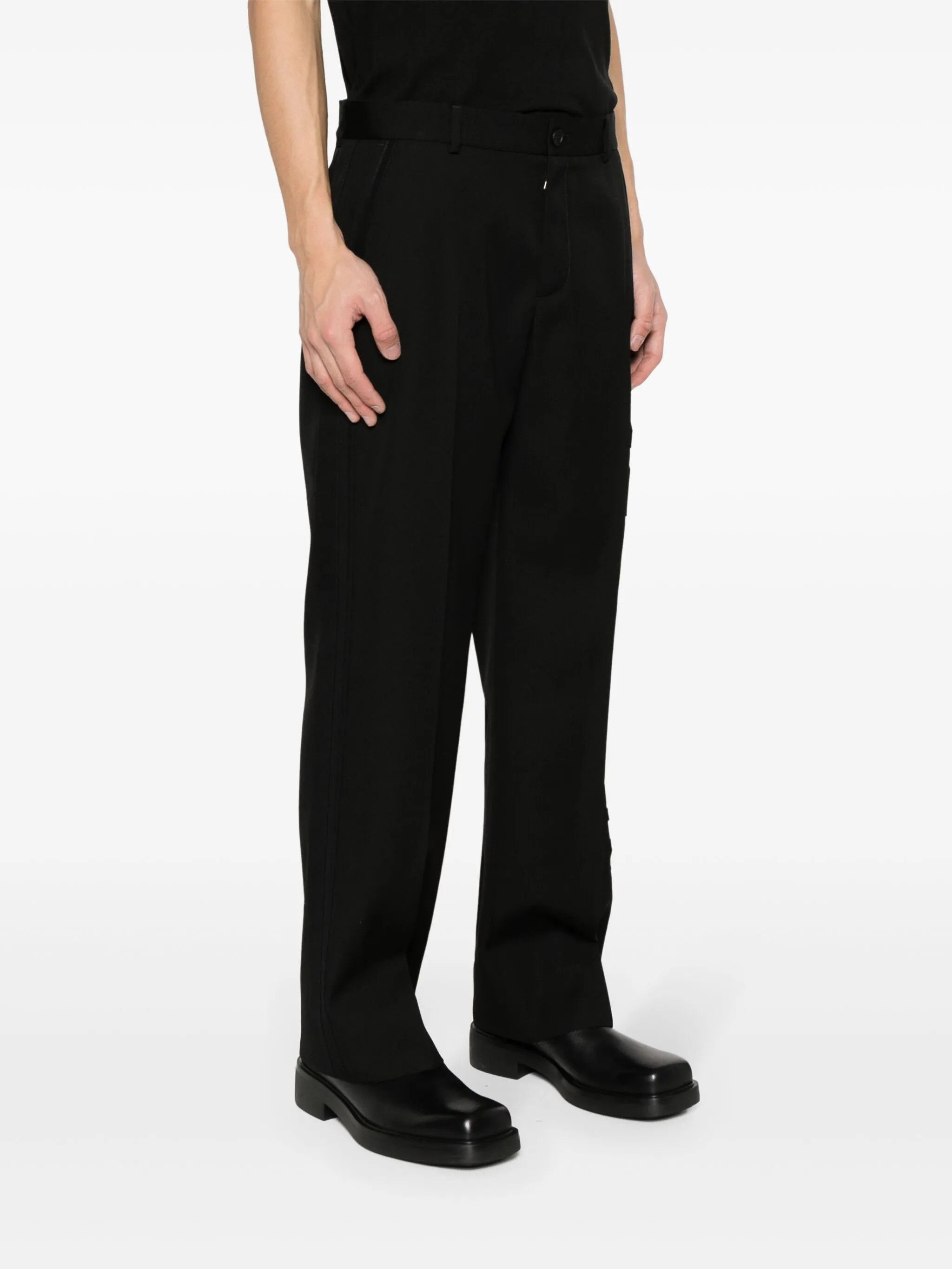 Off-White o1y0225 Logo Casual Pant in Black Size US 32 / EU 48 - 3 Thumbnail