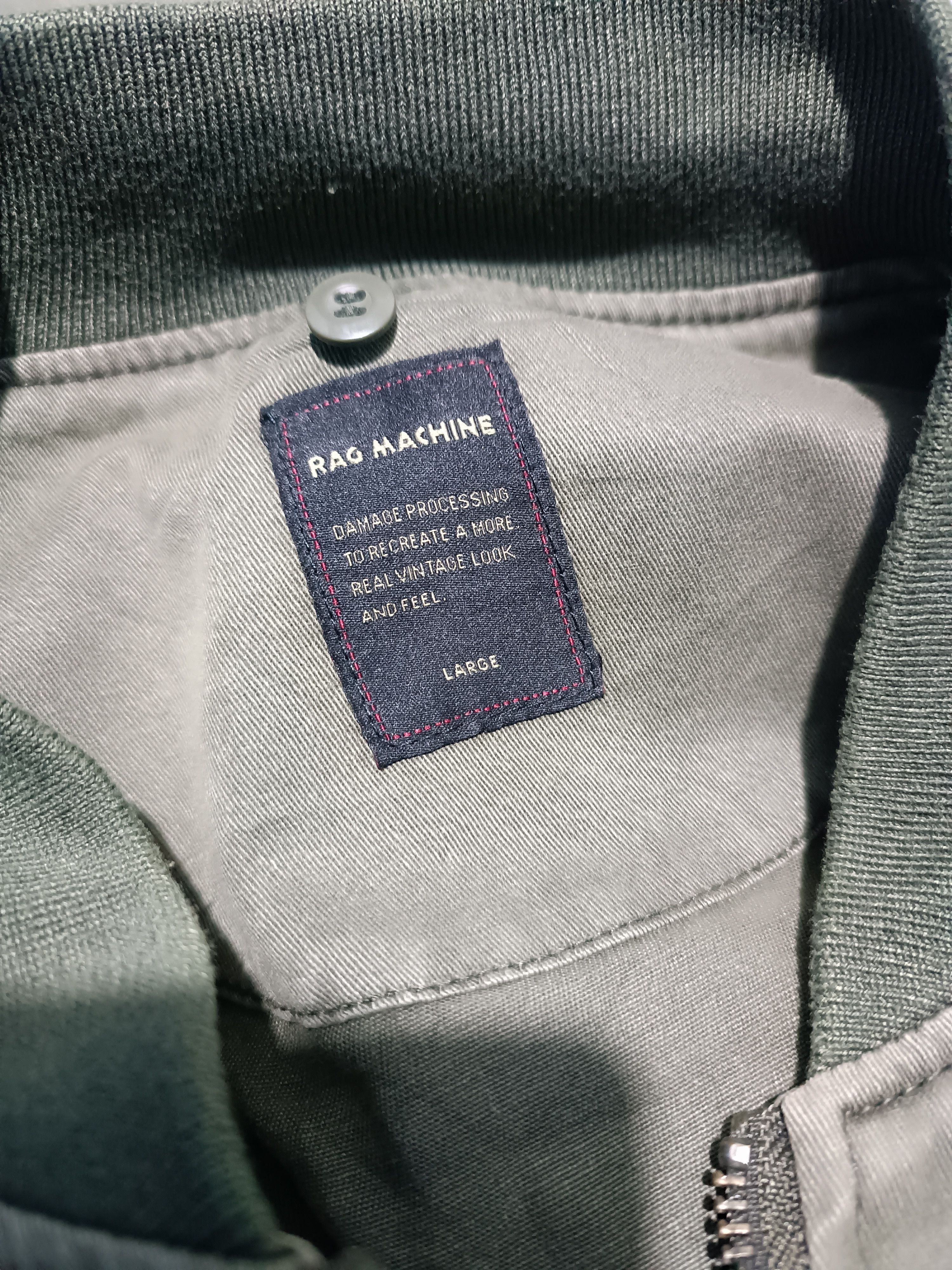 Japanese Brand Vintage Olive Cotton Bomber Detachable Hoodie Size US L / EU 52-54 / 3 - 7 Thumbnail