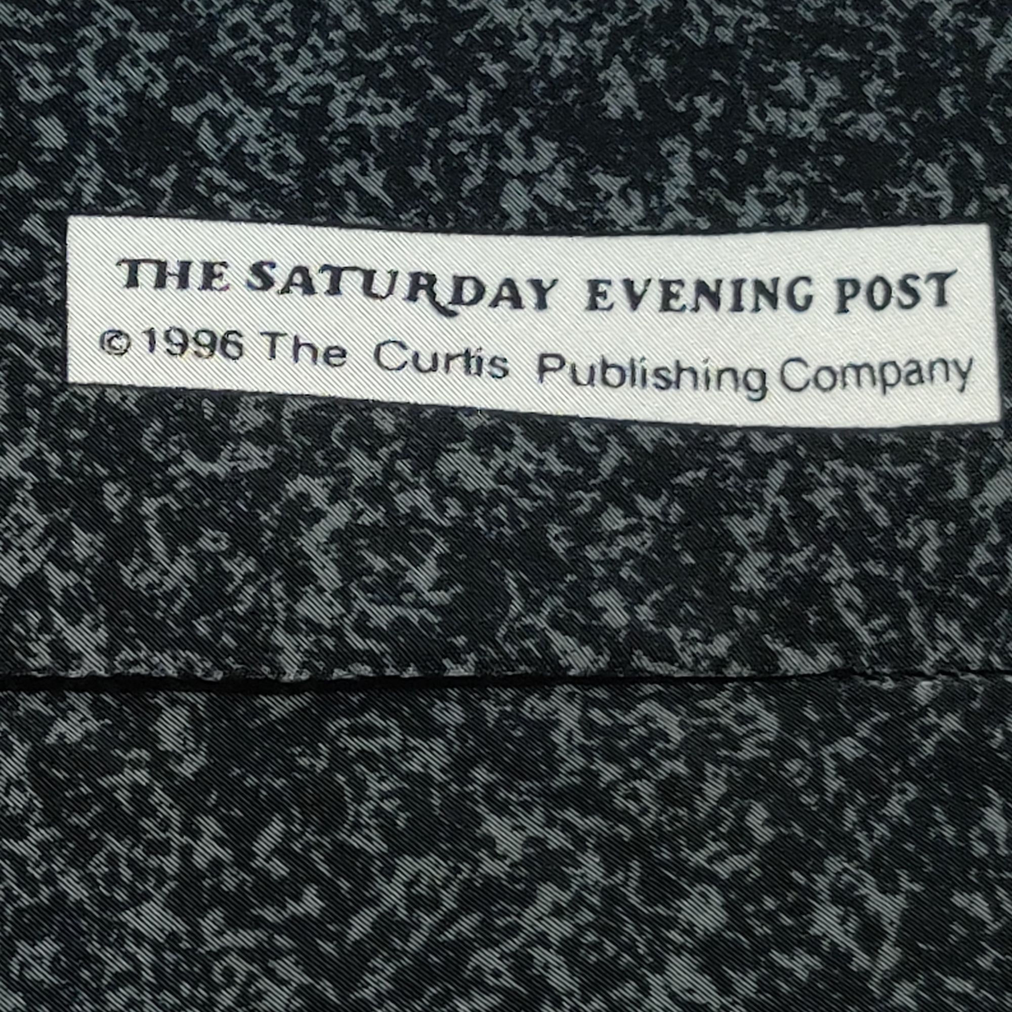 Vintage Vintage Mens Neck Tie Saturday Evening Post 1996 Santa Child Size ONE SIZE - 5 Thumbnail