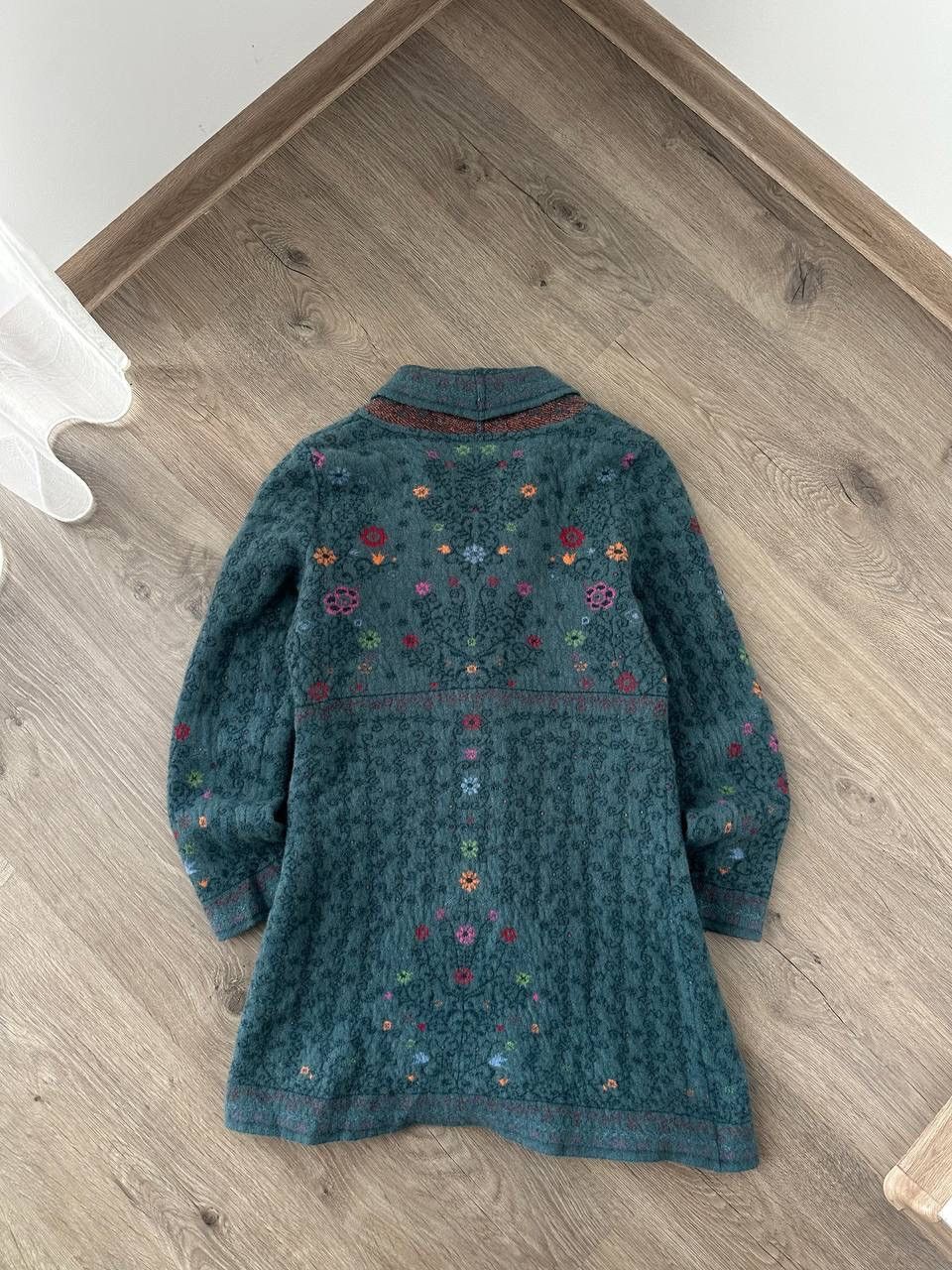 Japanese Brand × Vintage Vintage DUNQUE Wool Cardigan Floral Sweater Size US M / EU 48-50 / 2 - 14 Thumbnail