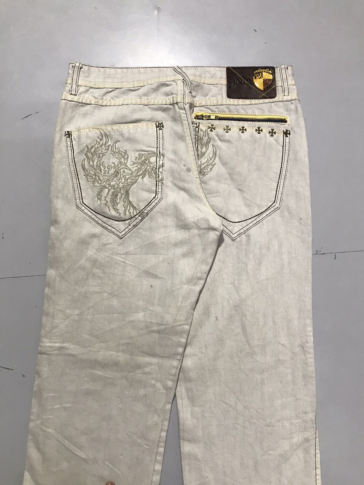 Pelle Pelle Vintage pelle pelle embroidered denim Size US 34 / EU 50 - 10 Thumbnail