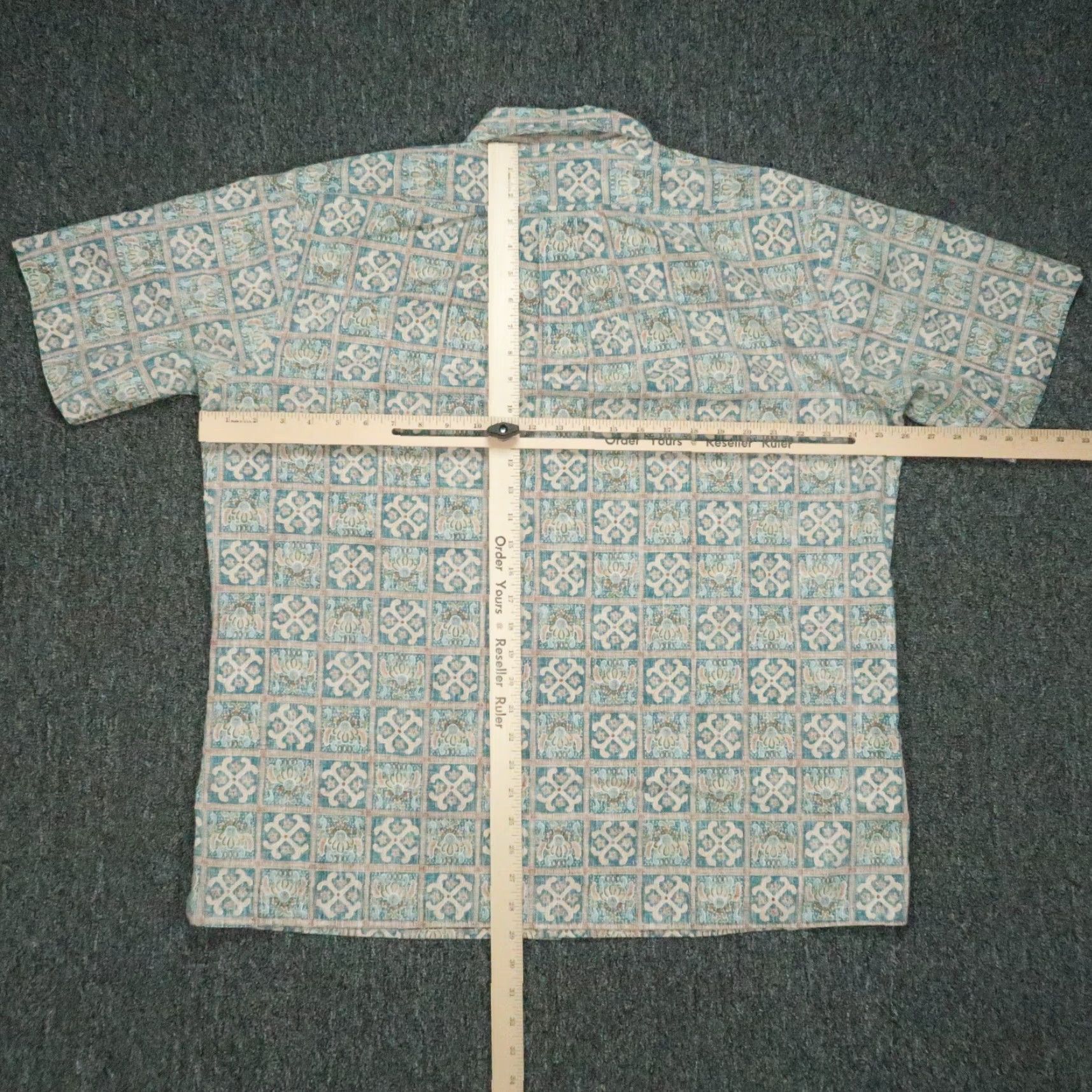 Reyn Spooner Reyn Spooner Shirt Mens Extra Large Blue Abstract Hawaiian Camp Inside Out Size US XL / EU 56 / 4 - 5 Thumbnail