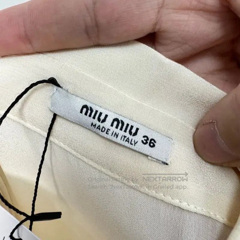 Miu Miu Miu Miu Color Block Silk Dress with Logo . Size S / US 4 / IT 40 - 6 Thumbnail