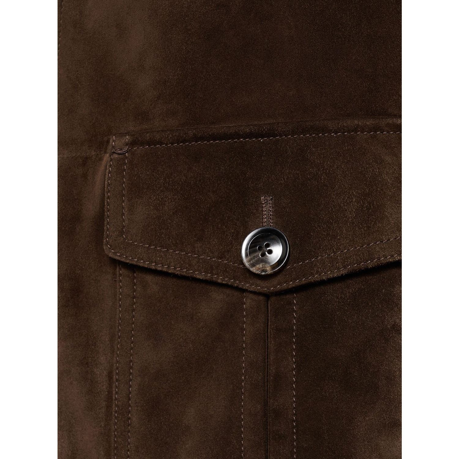 Tom Ford TOM FORD Dark Brown Suede/Shearling Jacket New & Authentic ( Size US XXL / EU 58 / 5 - 3 Thumbnail