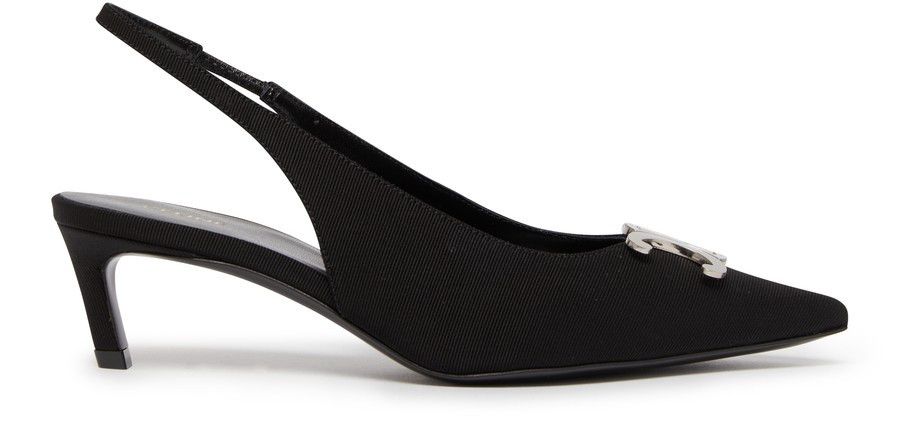 Celine alma Triomphe slingback in gros-grain