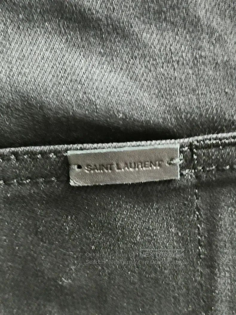 Saint Laurent Paris SAINT LAURENT D02 Black Denim Jeans 28. Size US 28 / EU 44 - 6 Thumbnail