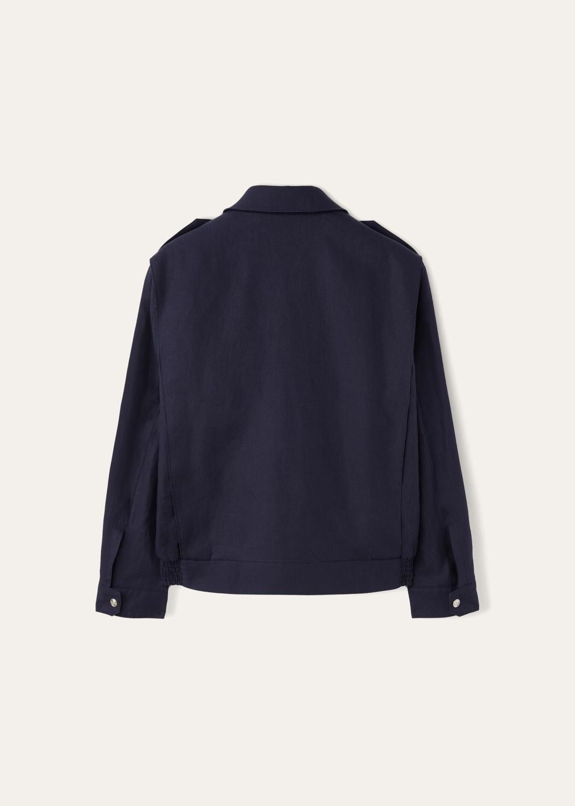 Loro Piana o1srvl11e1124 Nevado Bomber Jacket in Navy Blue Size US M / EU 48-50 / 2 - 2 Thumbnail