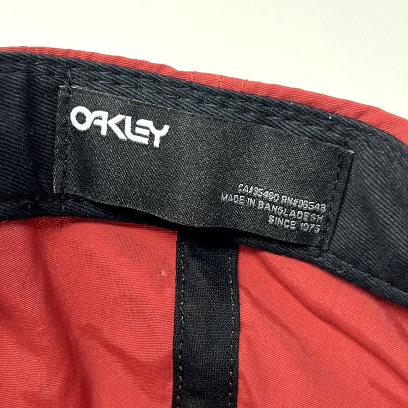 Oakley Oakley Snapback Hat Mens Adjustable Maroon Red Tropical Patch Rope Cap Size ONE SIZE - 6 Thumbnail
