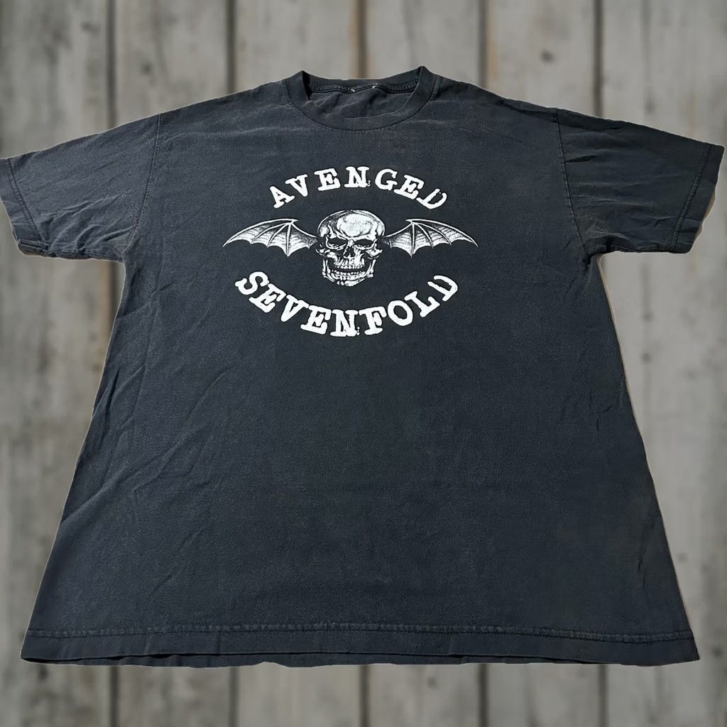 Vintage VINTAGE Avenged Sevenfold Band Shirt T-Shirt L Black Emo Goth Skater Y2K Large Men Mens Size US L / EU 52-54 / 3 - 1 Thumbnail