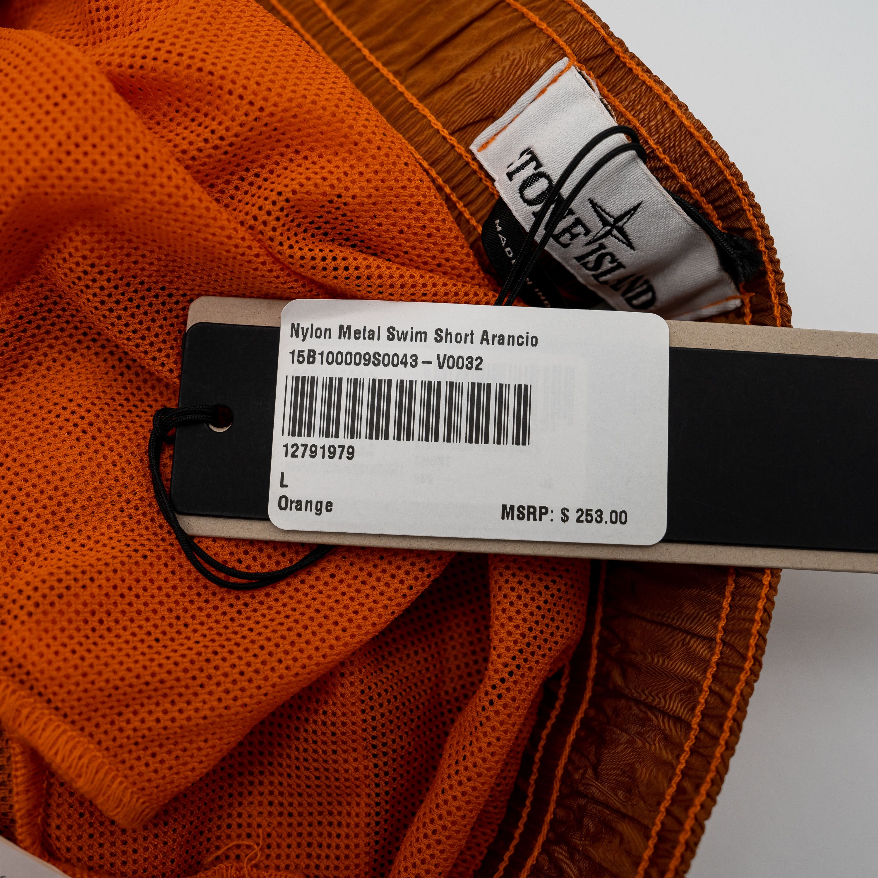 Stone Island L Stone Island Nylon Metal Swim Shorts Arancio Orange Size US 34 / EU 50 - 6 Thumbnail