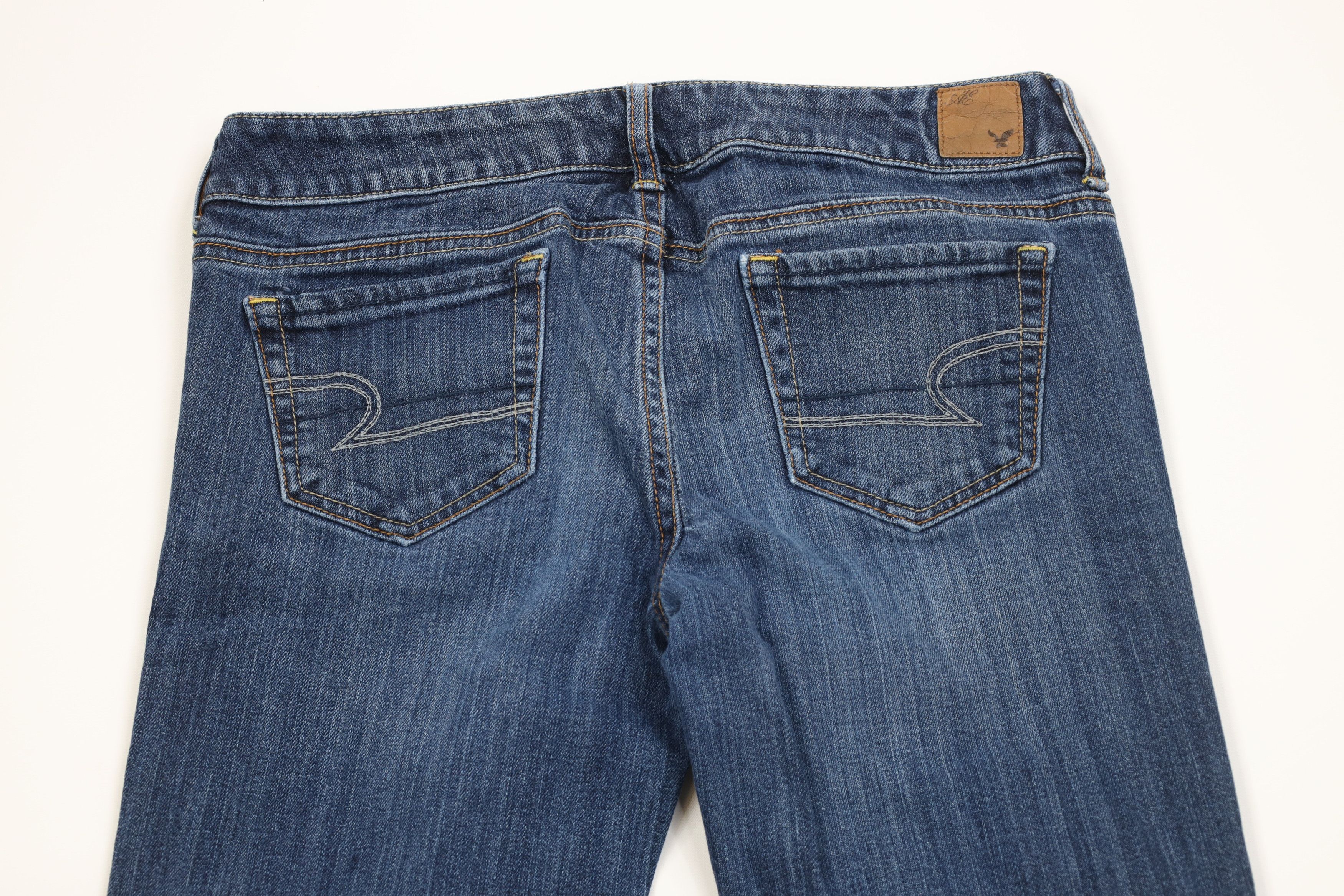 American Eagle Outfitters Vintage Y2K American Eagle Boyfriend Flared Jeans Blue Size 28" / US 6 / IT 42 - 10 Thumbnail