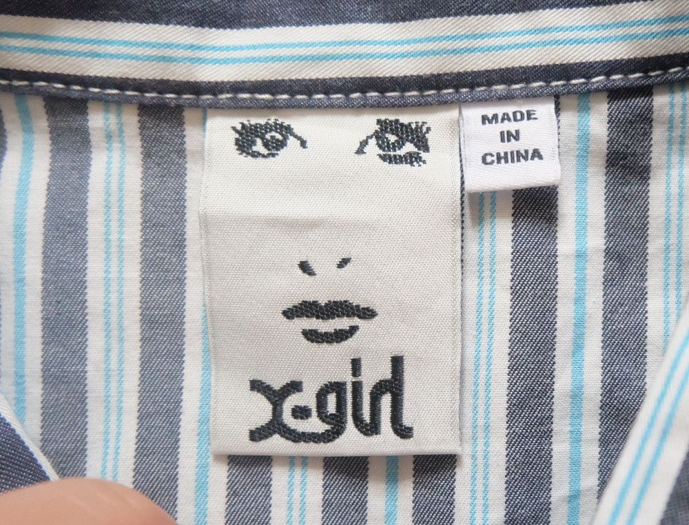X-LARGE X-Girl Face Striped Shirt Size US M / EU 48-50 / 2 - 4 Thumbnail