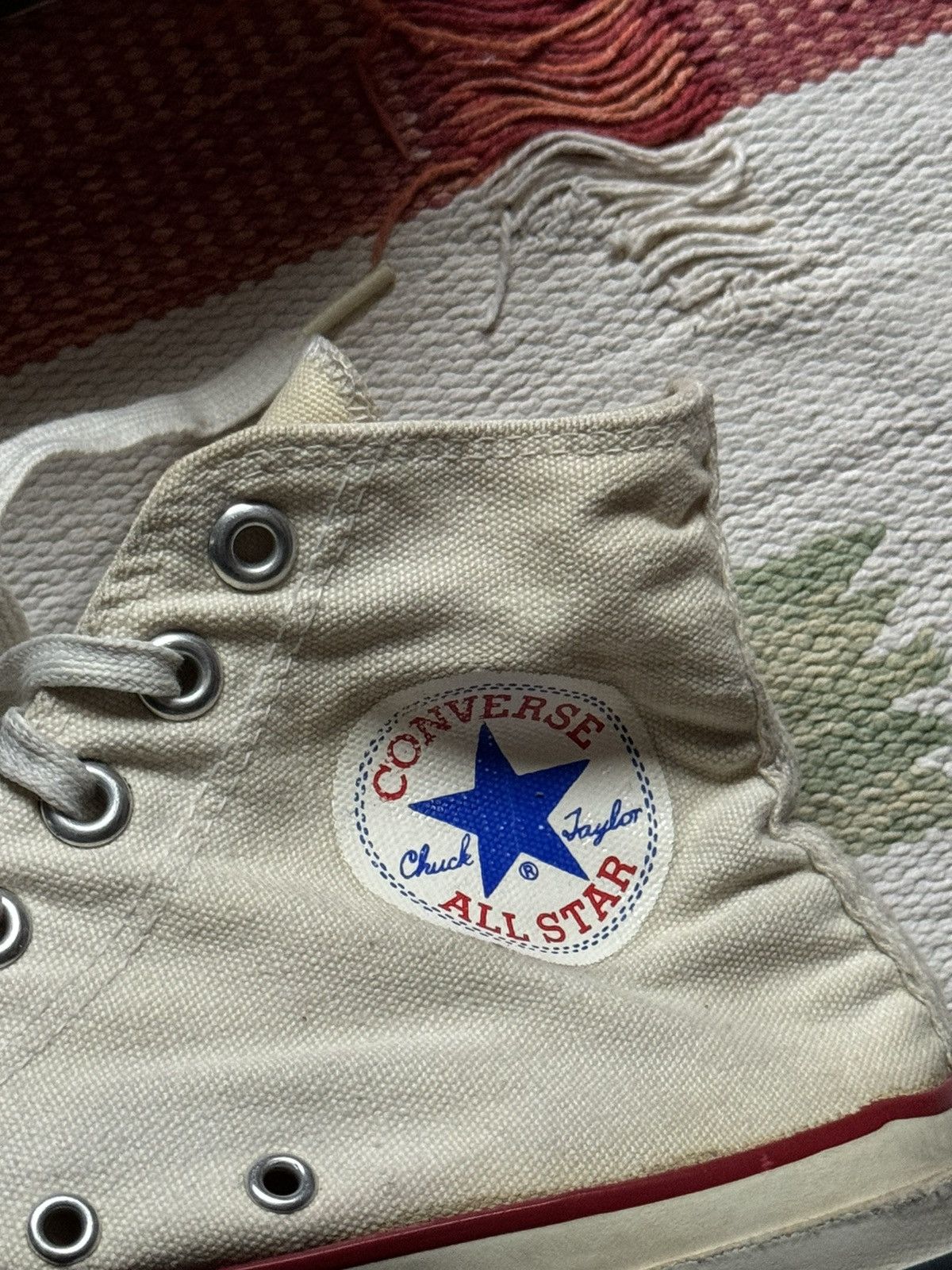 Converse Vintage 80’s Converse All Star Chuck Taylor Hi Top Size US 6.5 / IT 36.5 - 7 Thumbnail