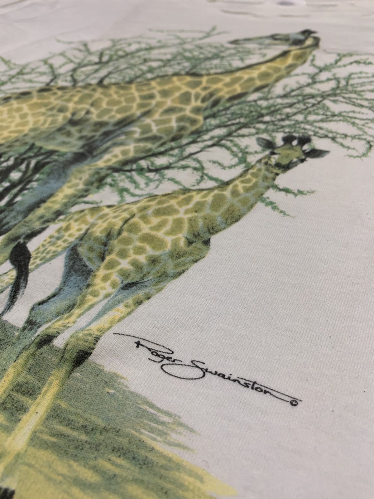Vintage Vintage 90’s Giraffe Animal T Shirt Large Size US L / EU 52-54 / 3 - 4 Thumbnail