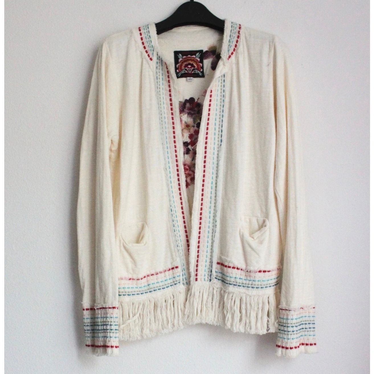 Johnny Was Johnny Was Yatiz Cardigan in Ivory (Sz S) Size S / US 4 / IT 40 - 2 Thumbnail