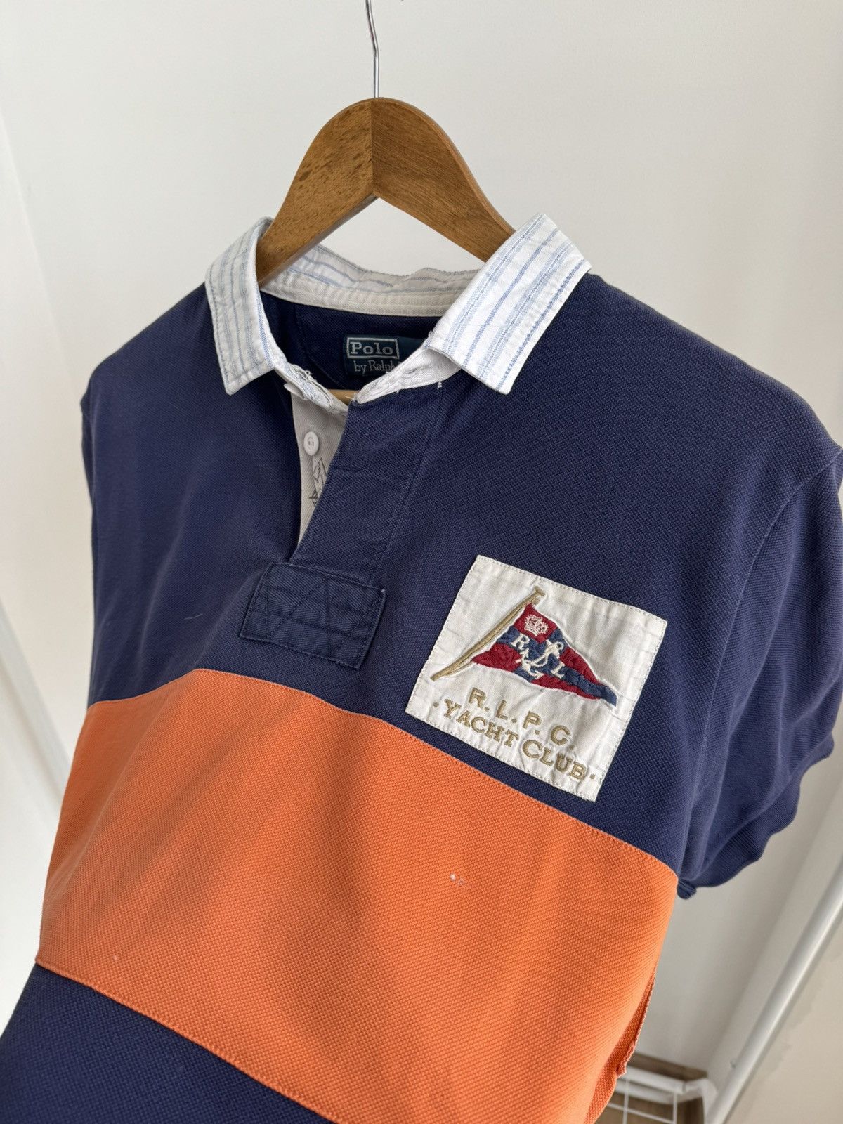 Polo Ralph Lauren × Vintage Vintage Polo Ralph Lauren Yacht Club polo tee Size US XL / EU 56 / 4 - 4 Thumbnail