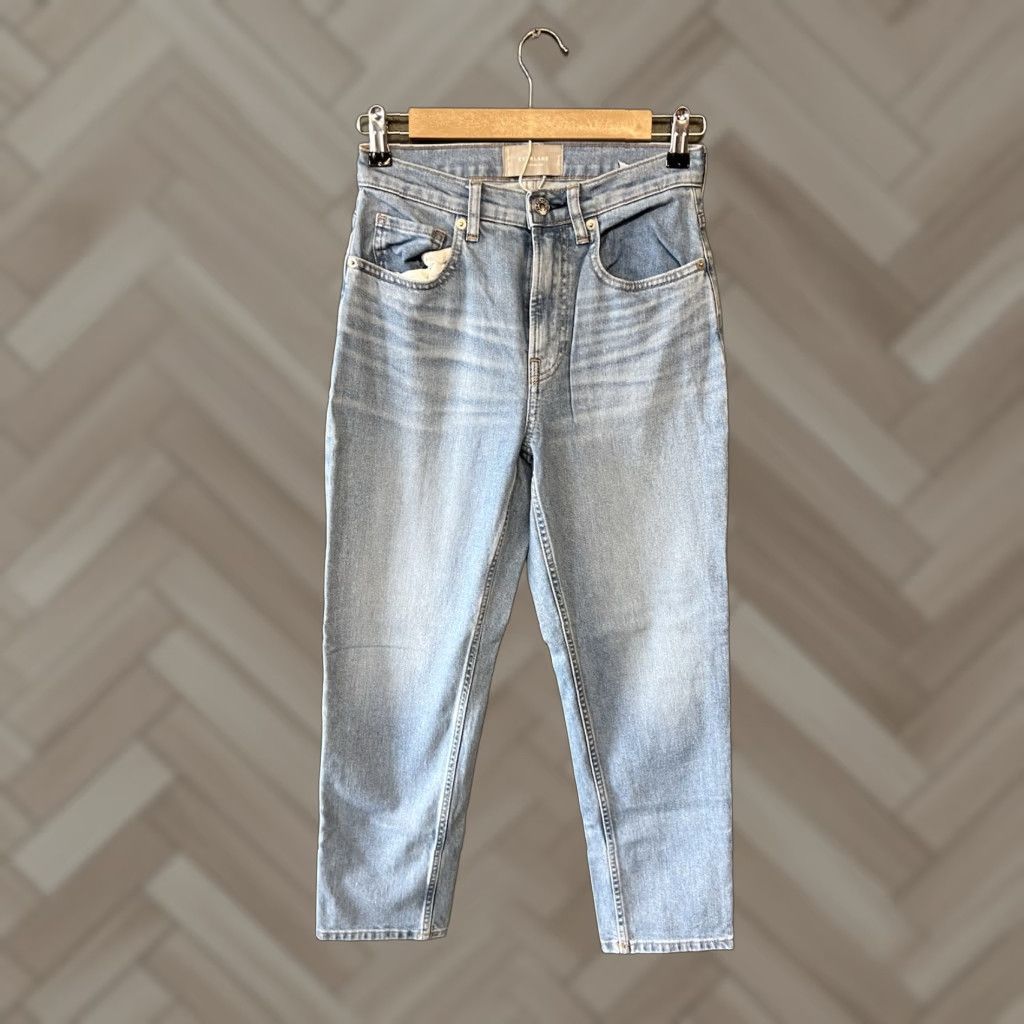 Everlane Everlane Jeans Womens 26 Ankle 90s Light Wash Blue Denim Button Fly Cheeky Size 26" / US 2 / IT 38 - 1 Thumbnail