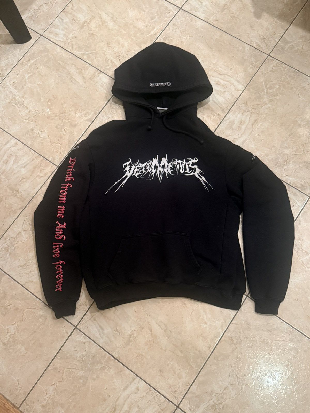 Vetements Vetements Total Fucking Darkness TFD Zip up hoodie | Grailed