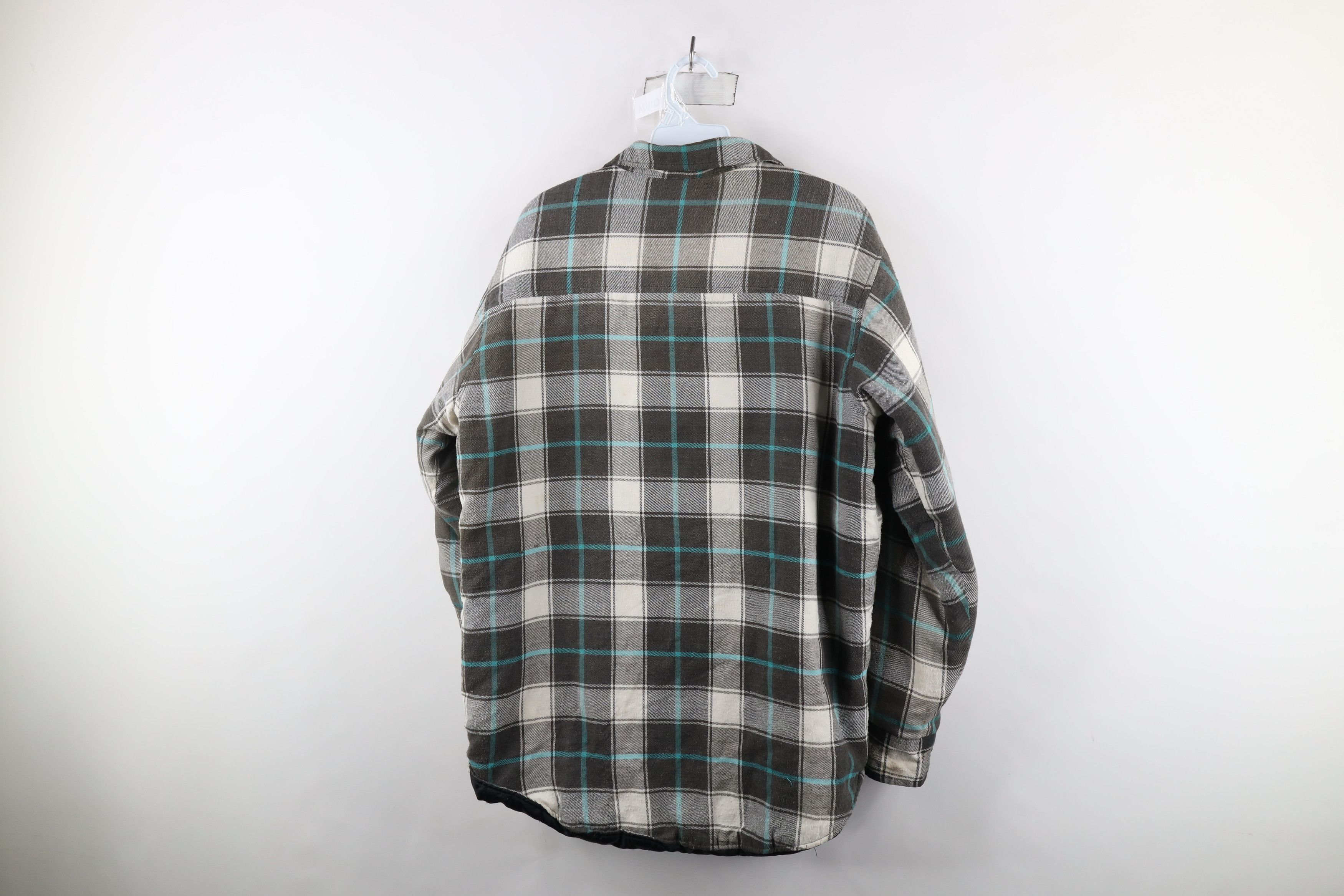 Vintage Vintage 90s Streetwear Quilted Flannel Button Shirt Jacket Size US M / EU 48-50 / 2 - 13 Thumbnail