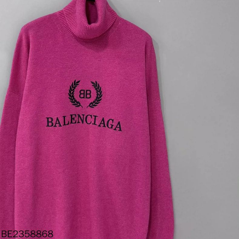 Balenciaga Balenciaga Turtleneck Logo Cashmere Sweater - dmc Size US M / EU 48-50 / 2 - 1 Thumbnail