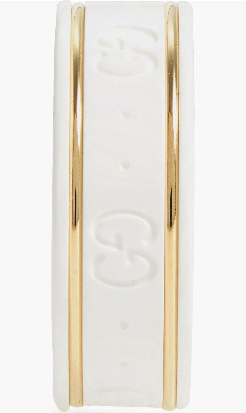 Gucci Gucci Icon Ring White Zirconia with 18k Yellow Gold Size 6 Size ONE SIZE - 2 Thumbnail