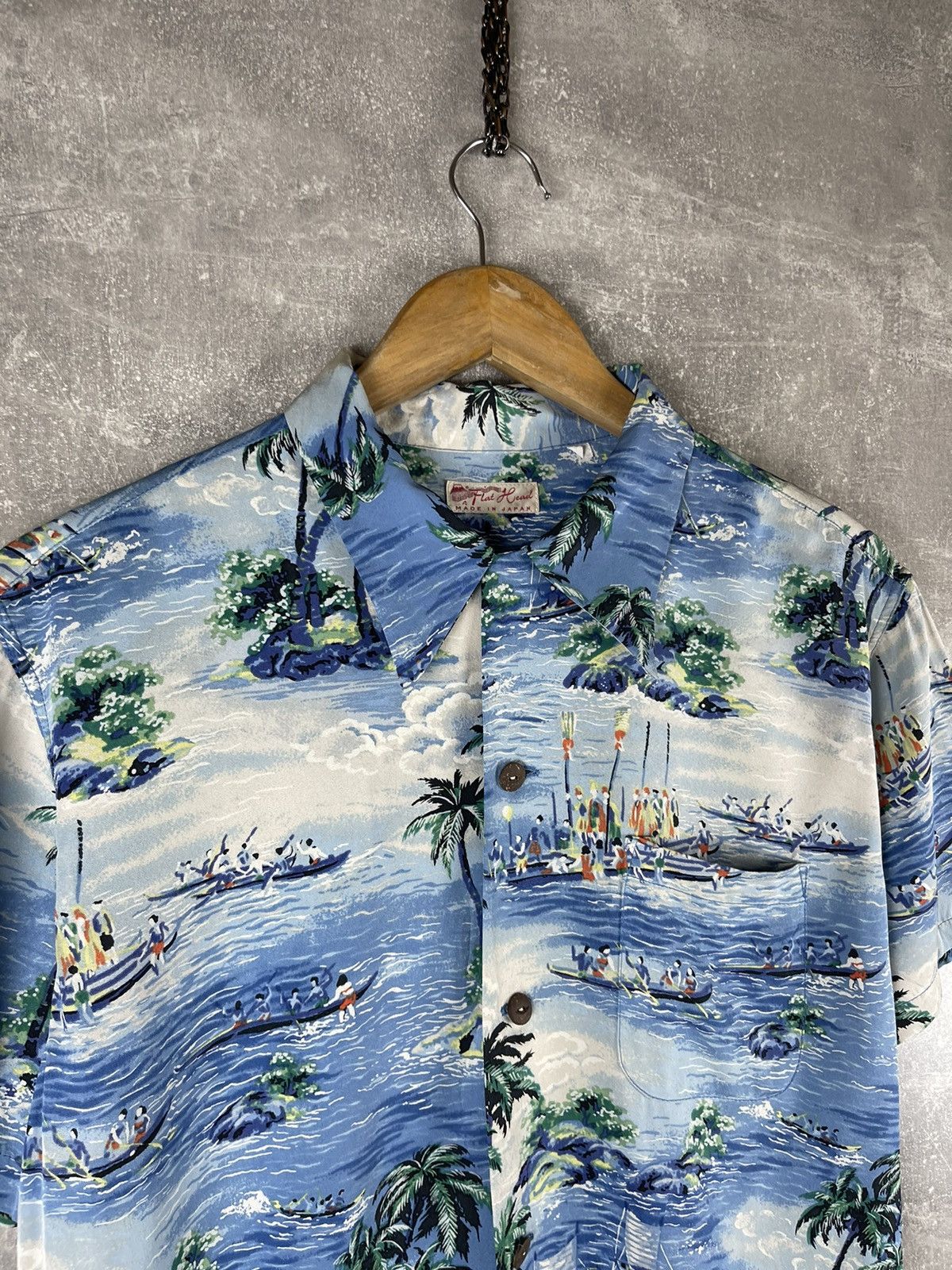 Japanese Brand × The Flat Head × Vintage The Flat Head Aloha Size L 100% Silk Vintage Hawaiian Shirt Size US L / EU 52-54 / 3 - 4 Thumbnail