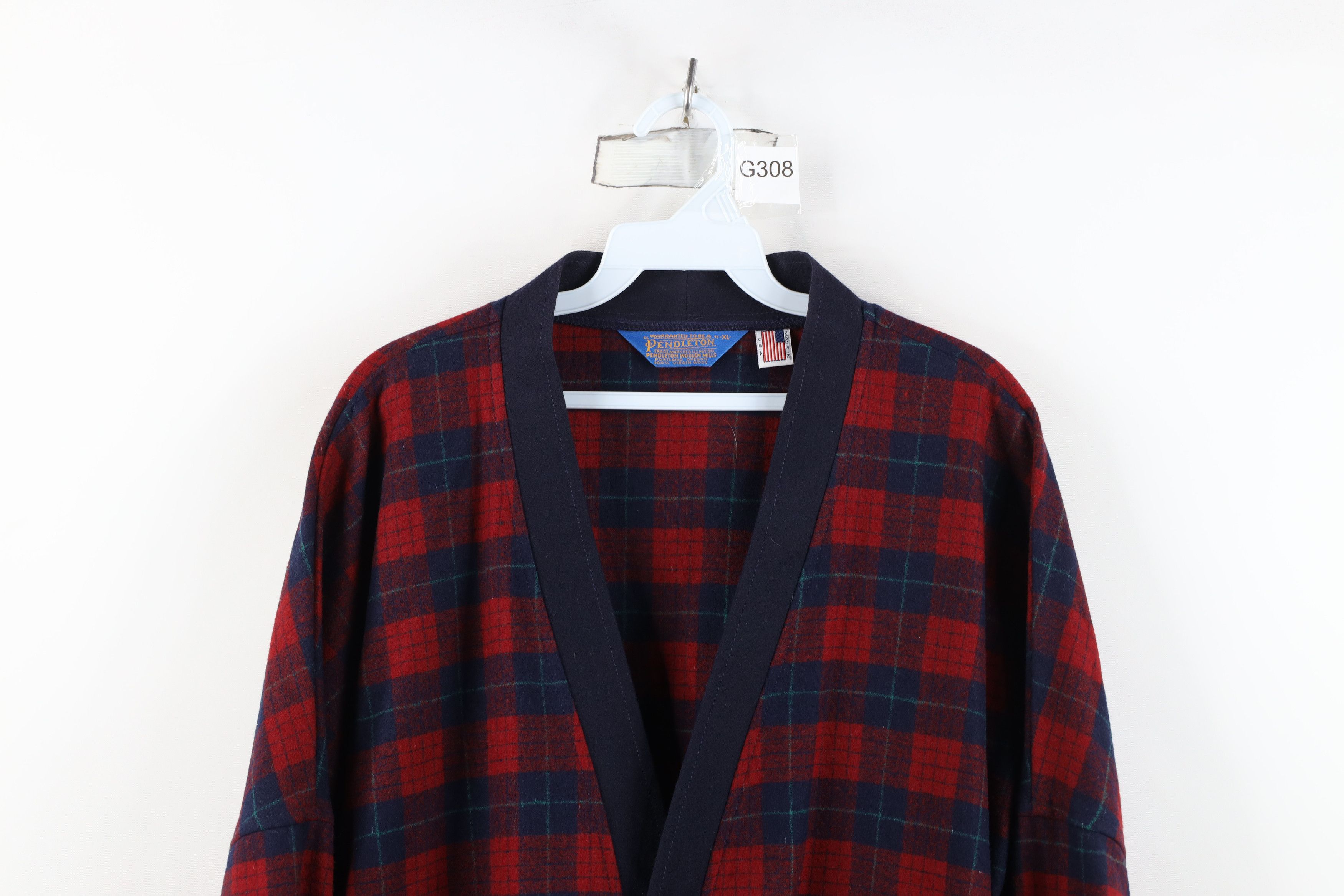 Pendleton Vintage 70s Pendleton Virgin Wool Cardigan Sweater Plaid USA Size US XL / EU 56 / 4 - 2 Thumbnail