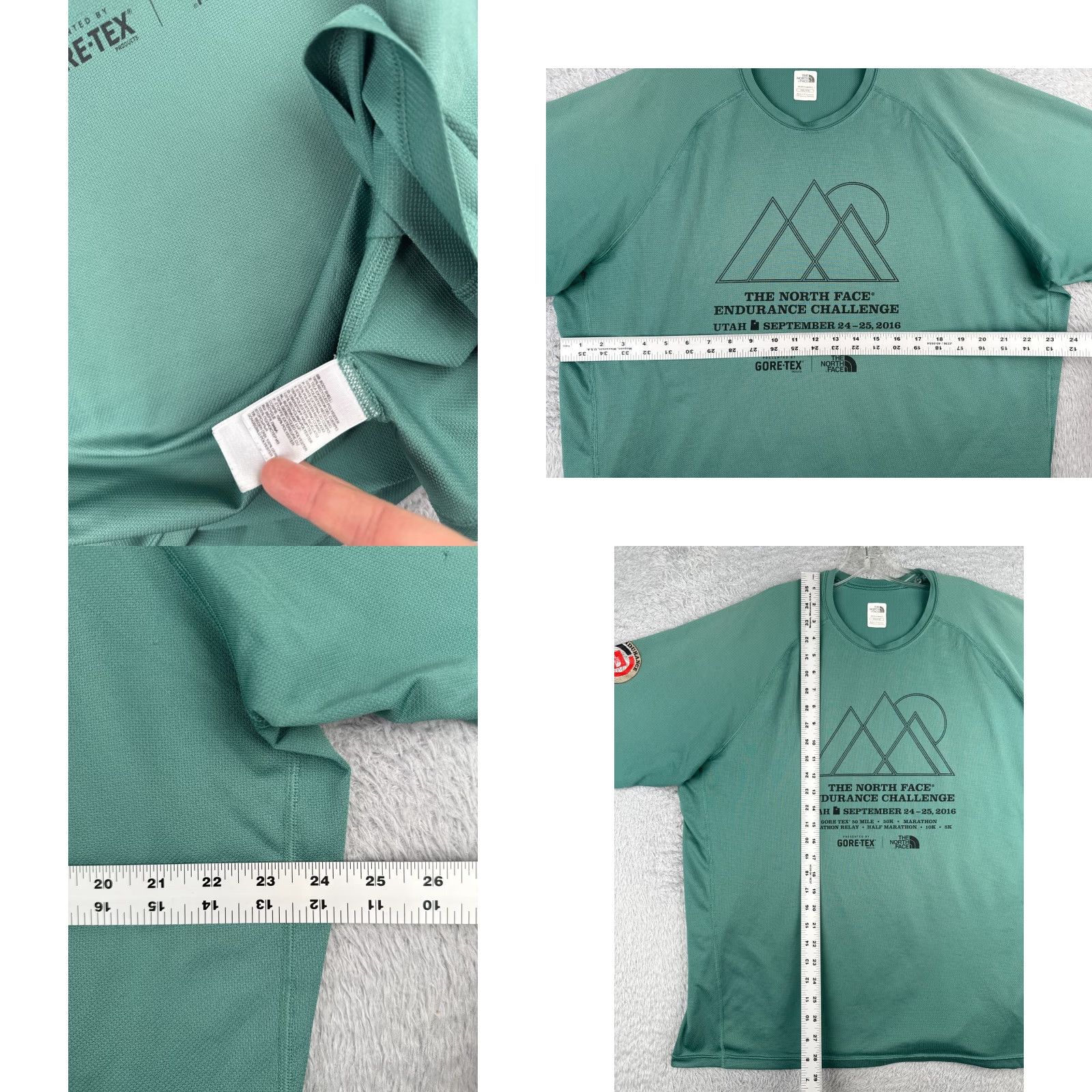 The North Face The North Face Shirt Men 2XL Green Short Sleeve Crew Neck Polyester Read Size US XXL / EU 58 / 5 - 8 Thumbnail