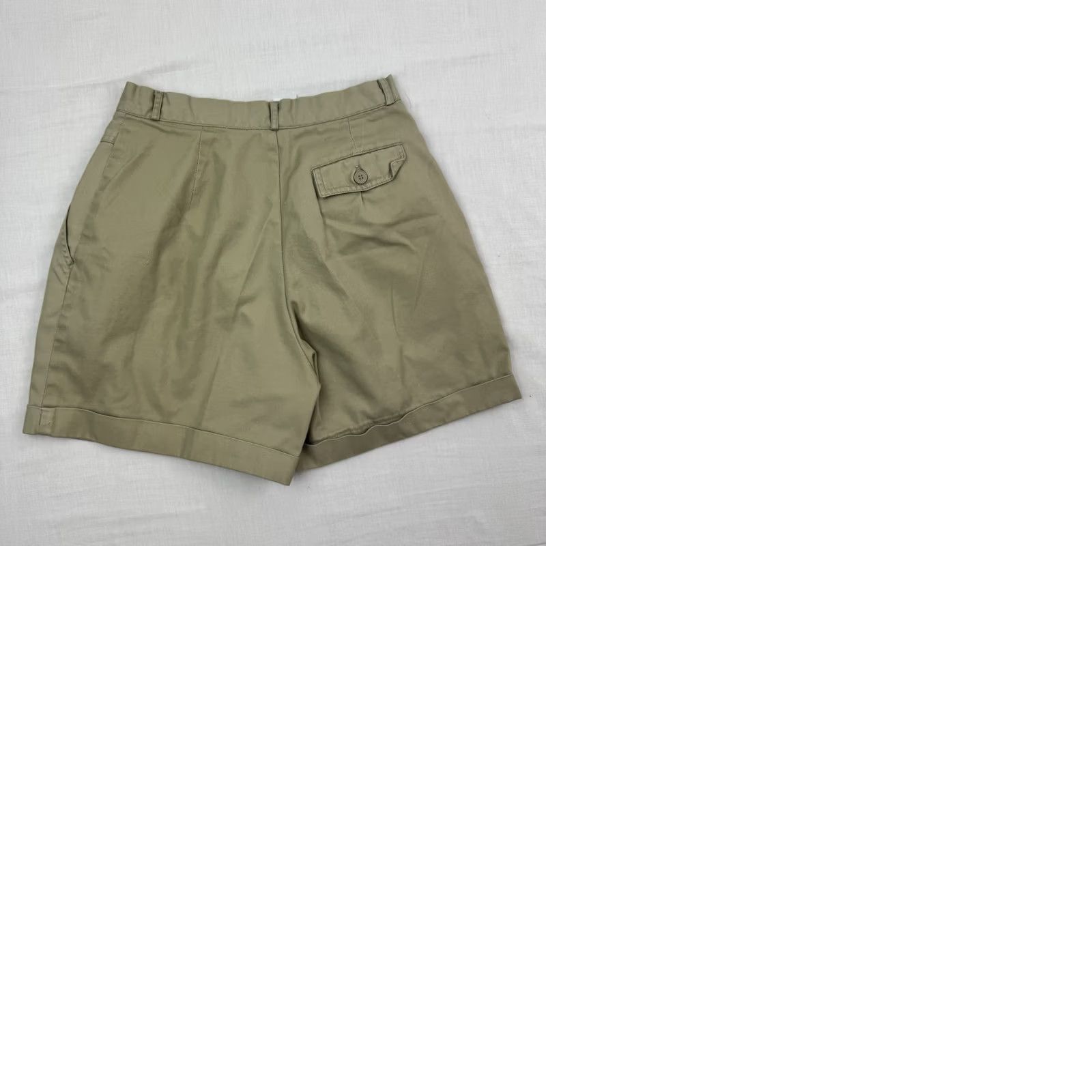 Casablanca VINTAGE Casablanca Shorts Womens 80s 10 High Waisted Hipster Mom Beige Cotton Polyester Casual Womens Size 32" / US 10 / IT 46 - 9 Thumbnail