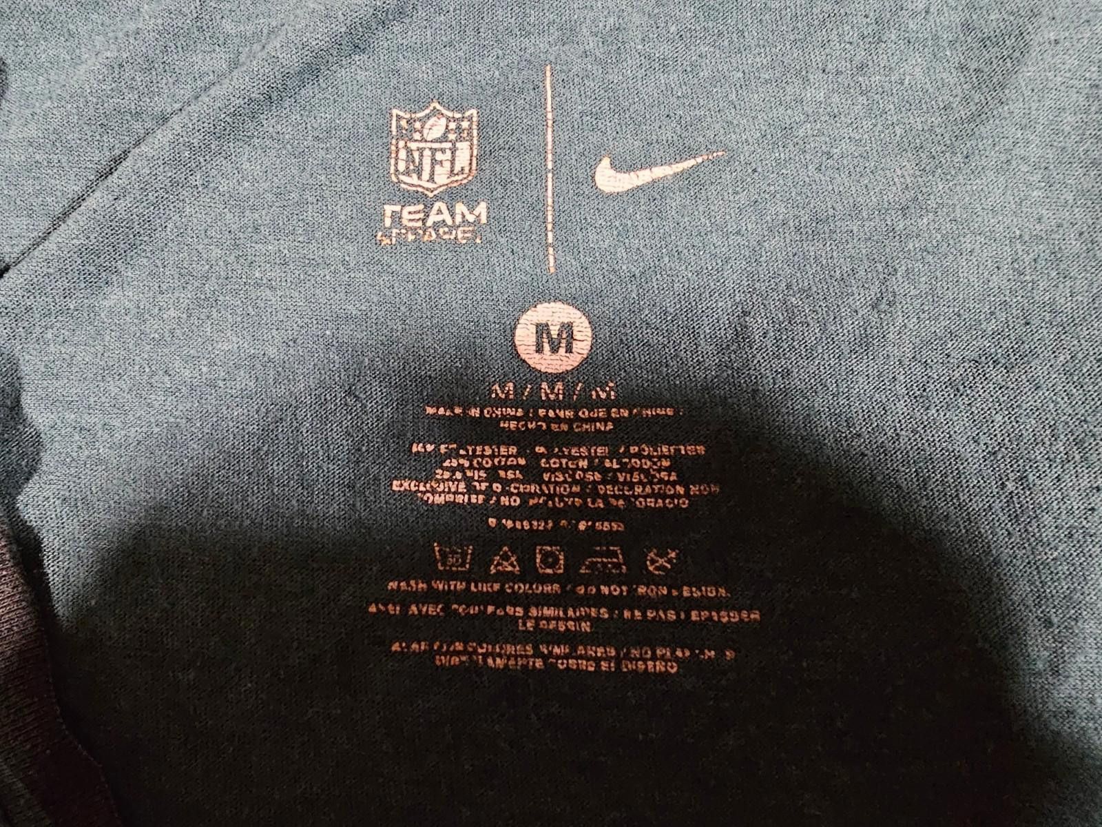 Nike Nike Women's Medium Philadelphia Eagles V-Neck Green T-Shirt Size M / US 6-8 / IT 42-44 - 3 Thumbnail
