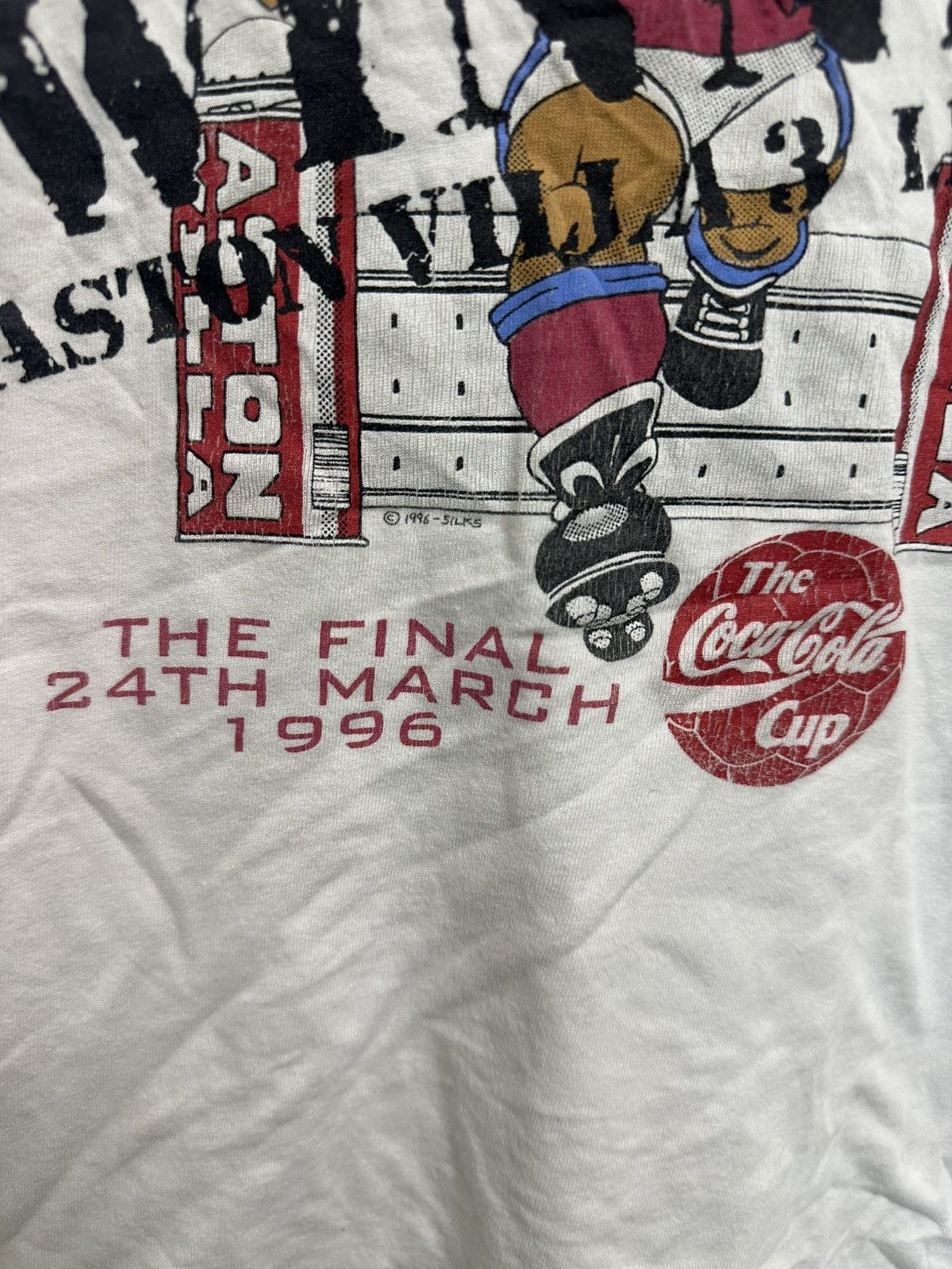 Vintage Aston Villa 1996 Wembley Vintage 90s Cup Tshirt size XL Size US XL / EU 56 / 4 - 3 Thumbnail
