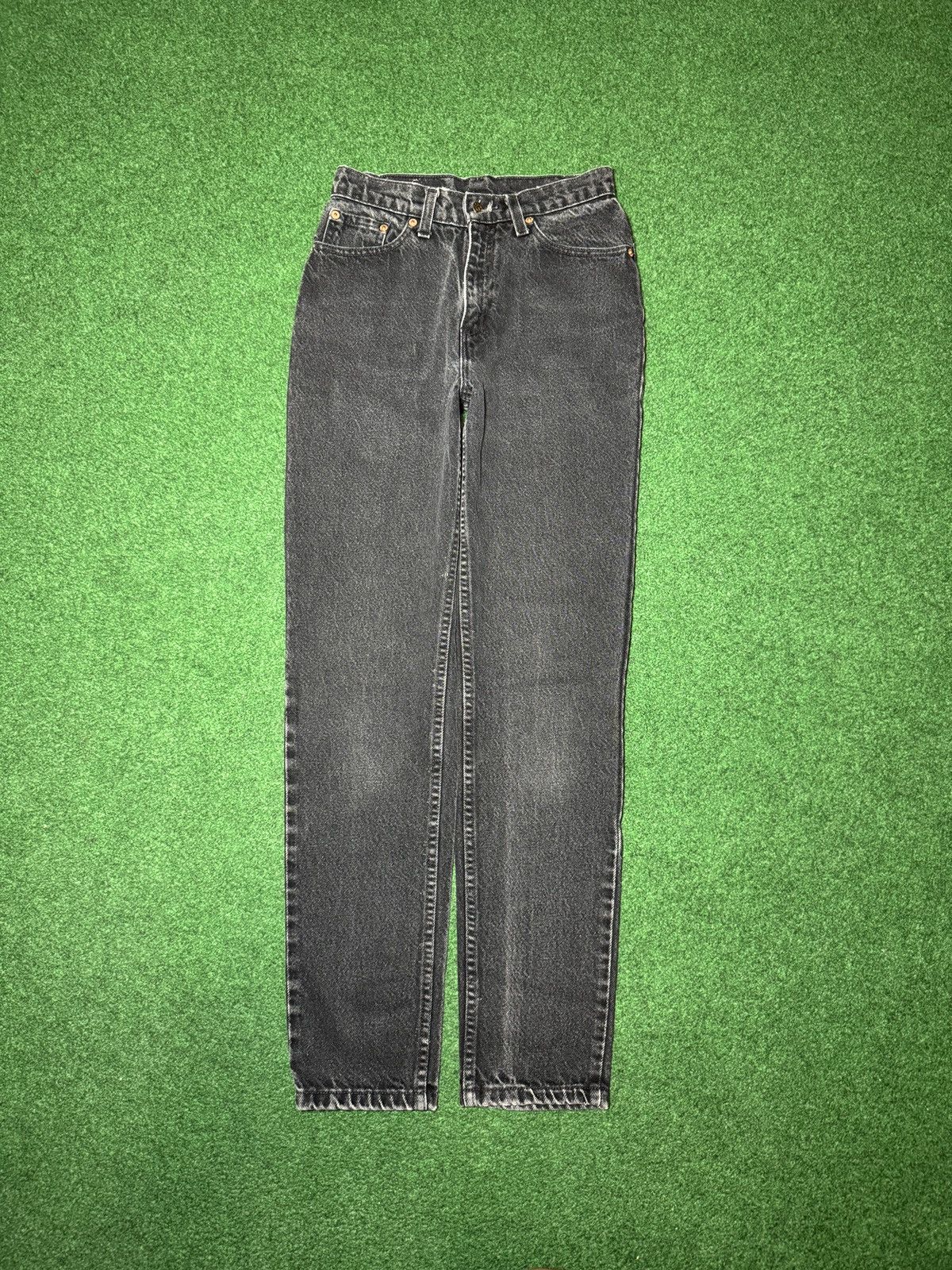 Levi's Vintage Clothing Vintage 90s Levi’s 512 Slim Taper Women 5 Black Denim Jeans Size 26" / US 2 / IT 38 - 3 Thumbnail