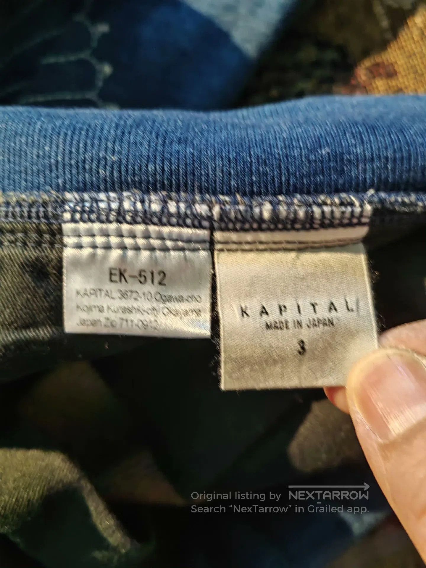 Kapital Kapital Vintage Indigo Chrysanthemum Jeans. Size US 26 / EU 42 - 4 Thumbnail